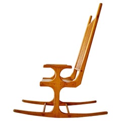California Craft Vintage Modern Oak Rocking Chair