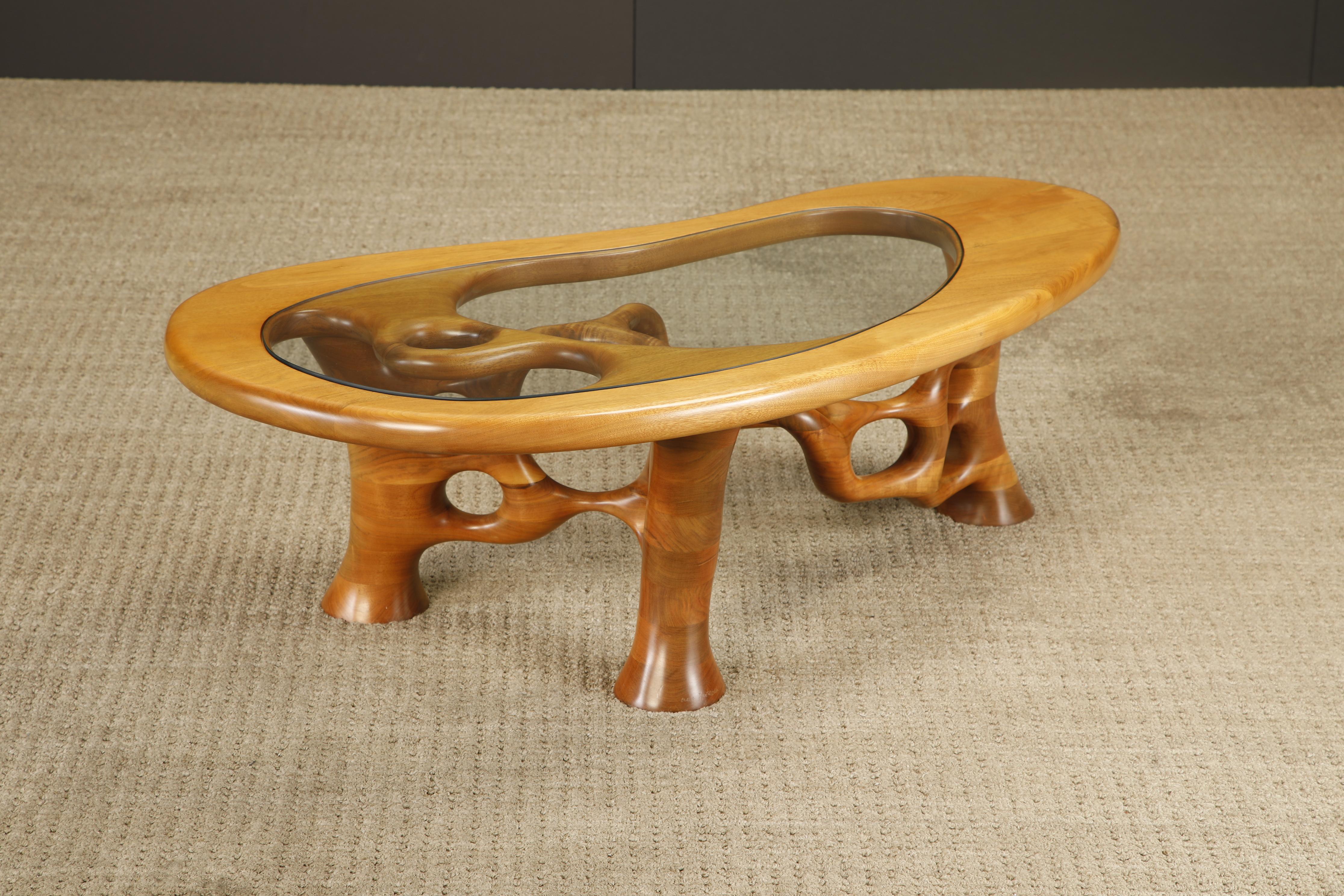 California Craftsman Freeform Cocktail Table de Craig Lauterbach, 1980, firmada en venta 5