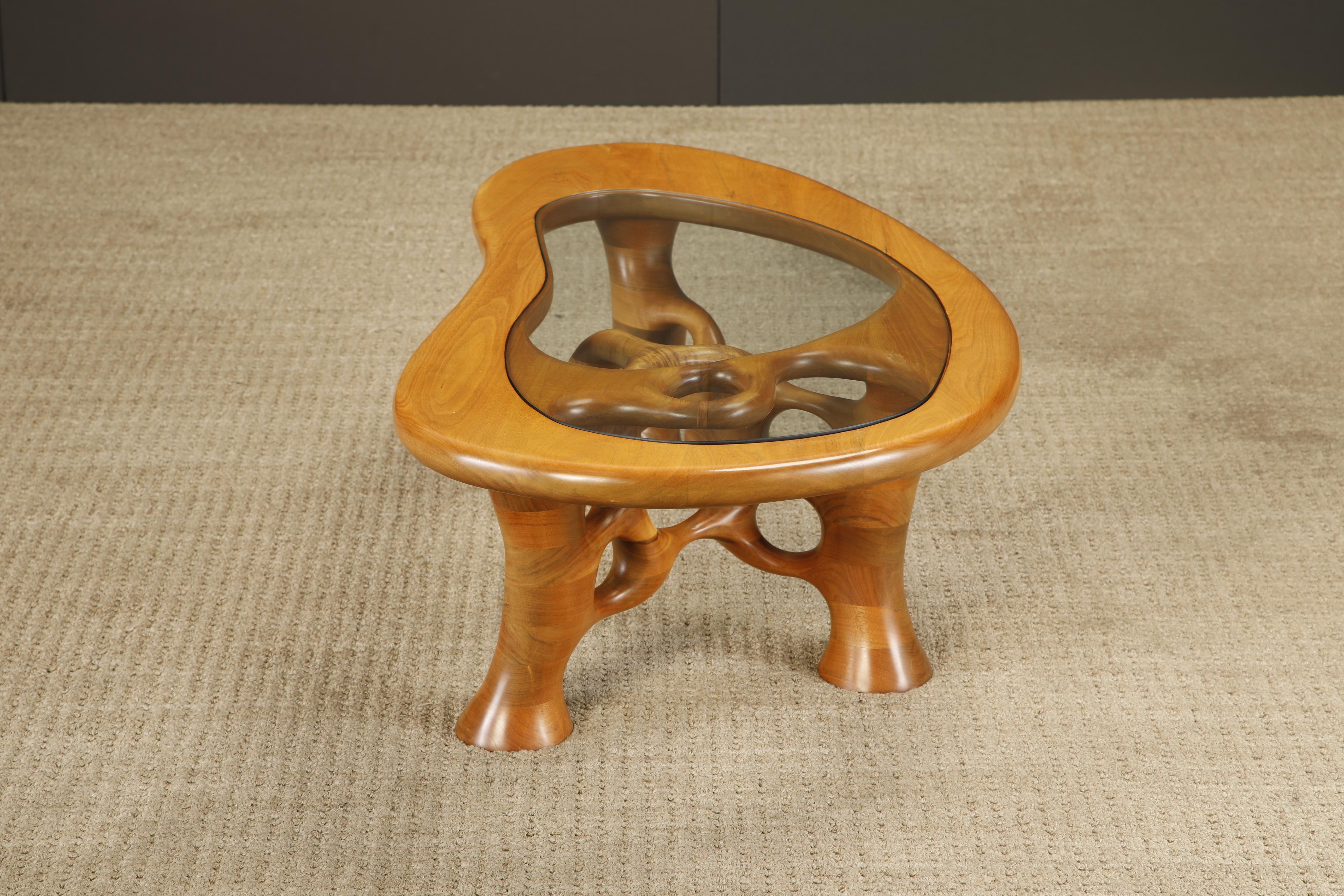 California Craftsman Freeform Cocktail Table de Craig Lauterbach, 1980, firmada en venta 7