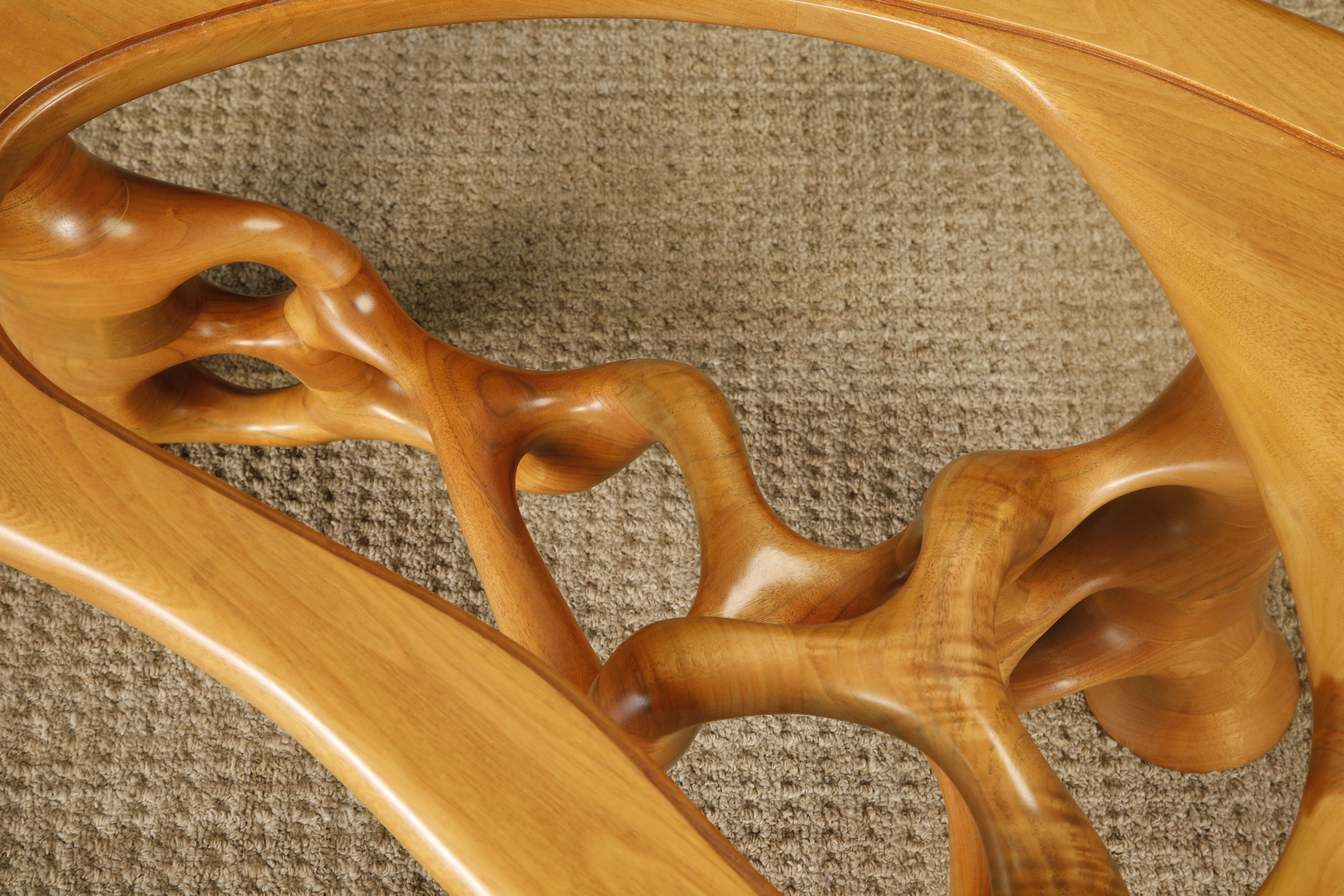 California Craftsman Freeform Cocktail Table de Craig Lauterbach, 1980, firmada en venta 11