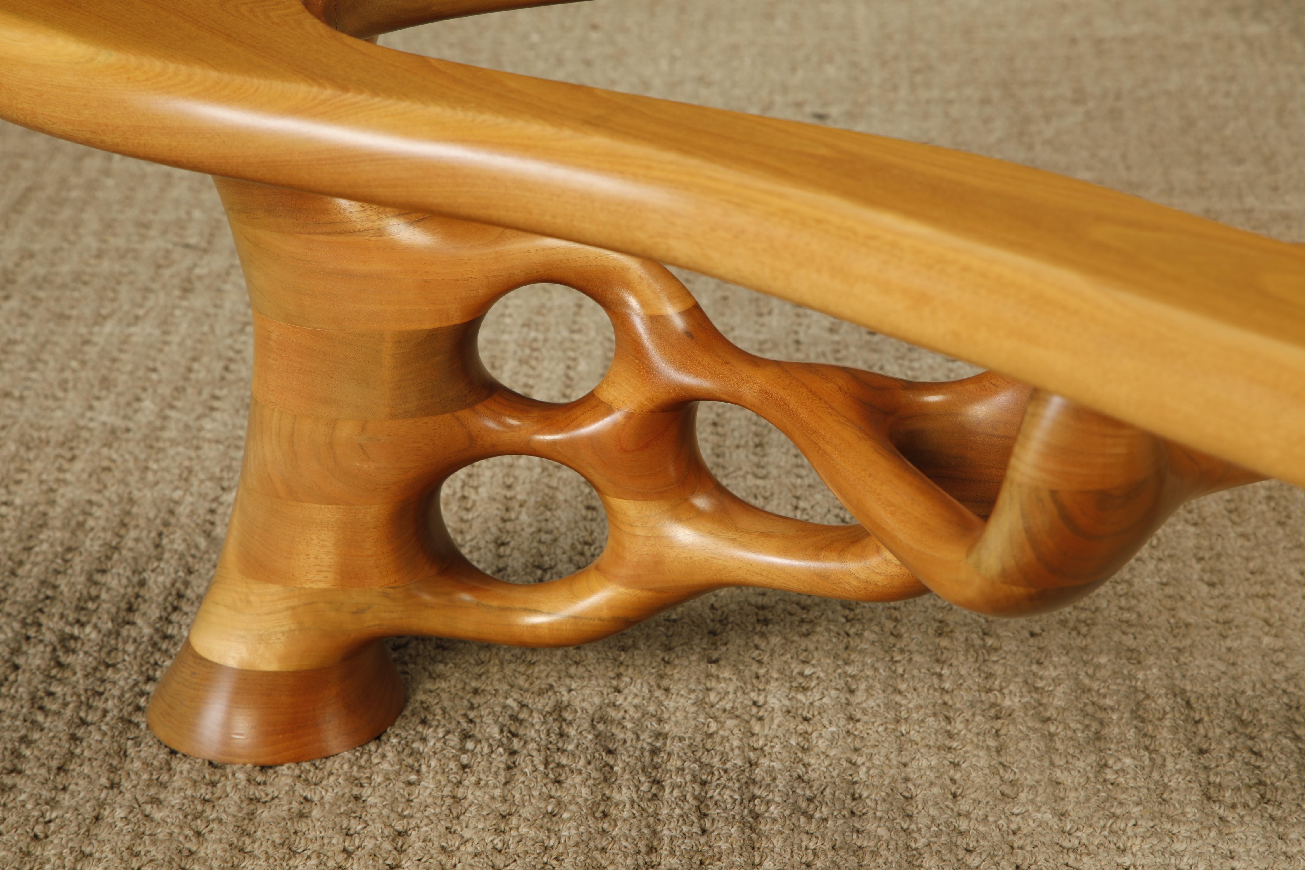 California Craftsman Freeform Cocktail Table de Craig Lauterbach, 1980, firmada en venta 12
