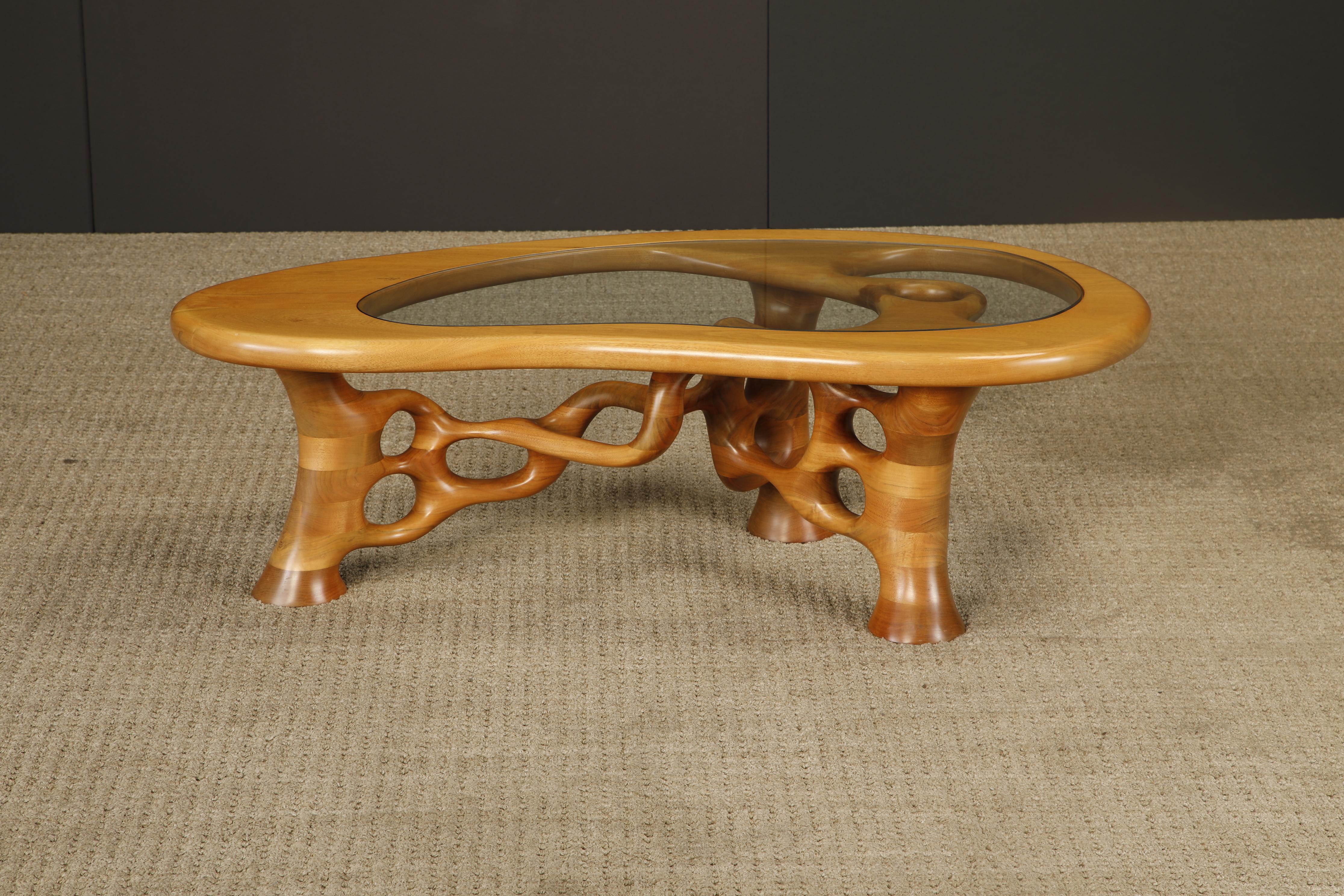 California Craftsman Freeform Cocktail Table de Craig Lauterbach, 1980, firmada artesano estadounidense en venta