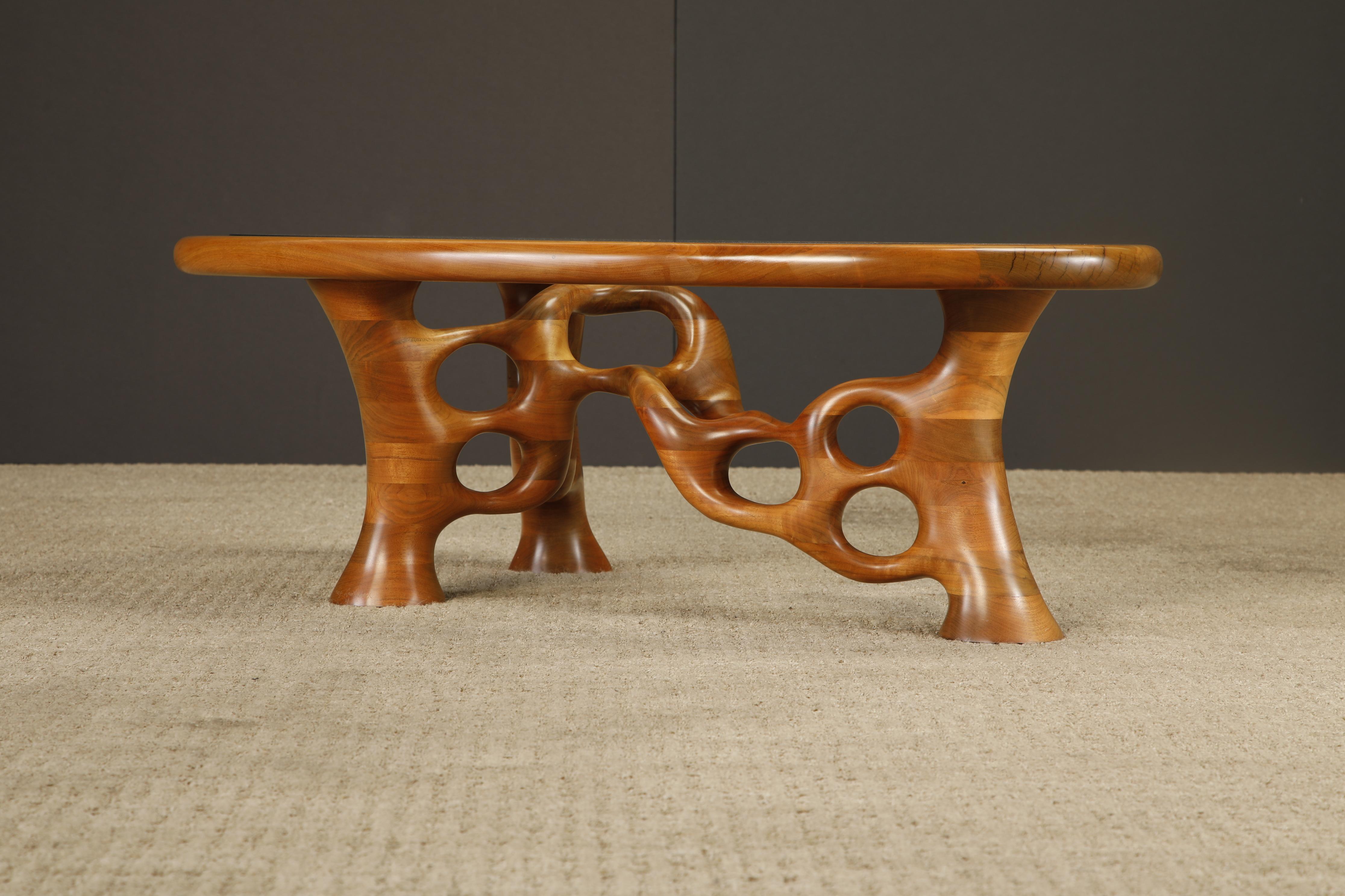 California Craftsman Freeform Cocktail Table de Craig Lauterbach, 1980, firmada finales del siglo XX en venta