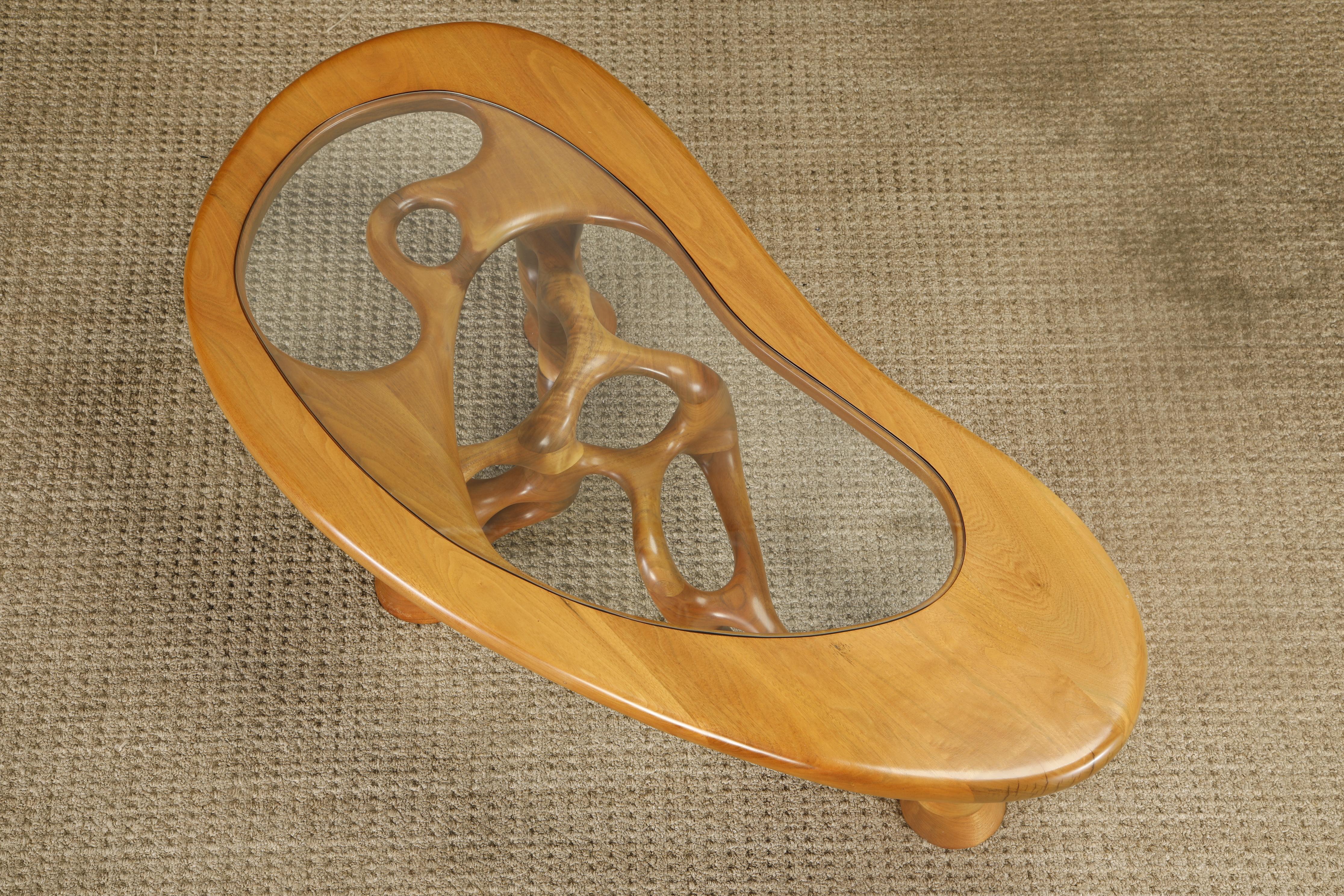 California Craftsman Freeform Cocktail Table de Craig Lauterbach, 1980, firmada en venta 1
