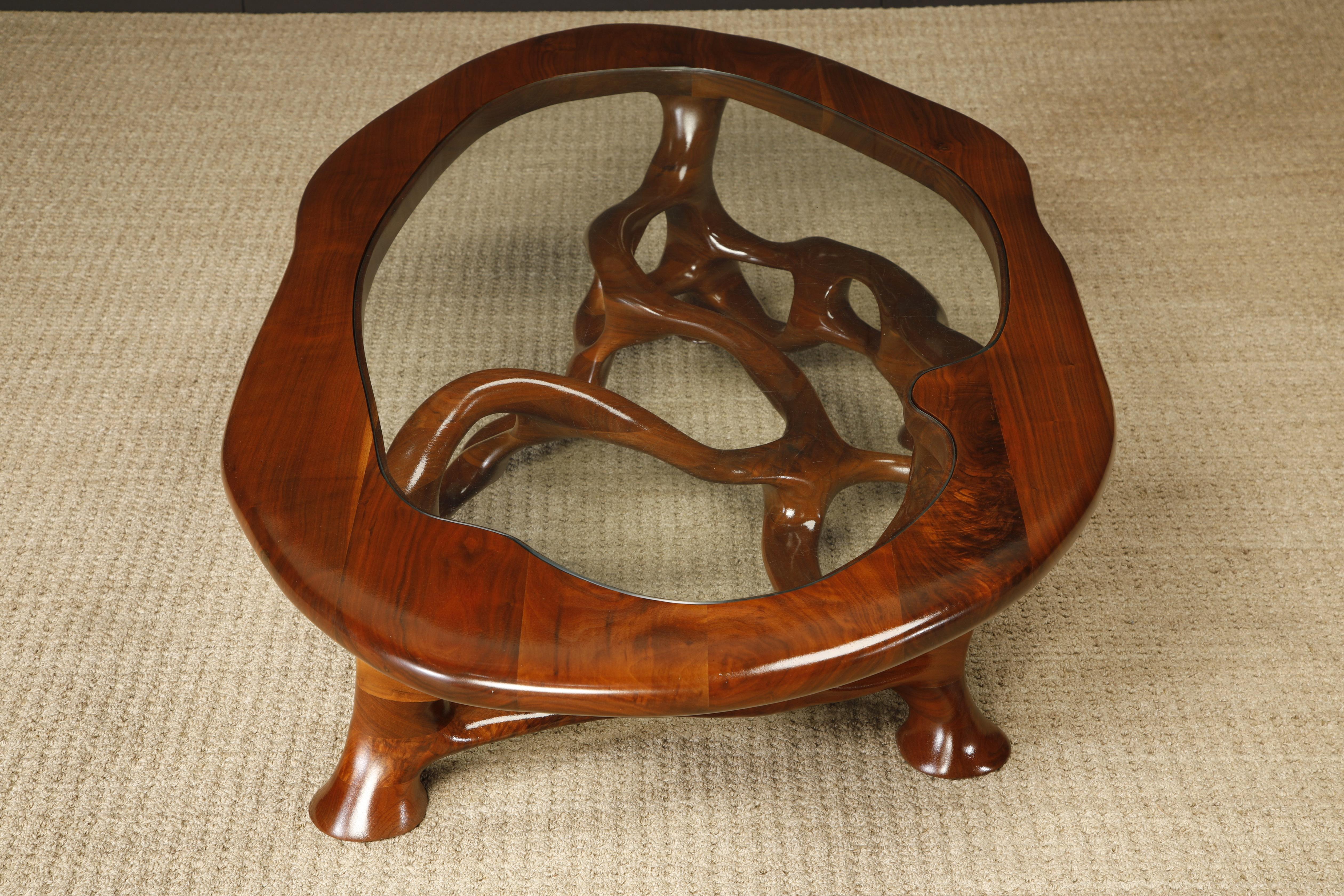 Tavolo da cocktail organico freeform California Craftsman di Craig Lauterbach, anni '1970 in vendita 3