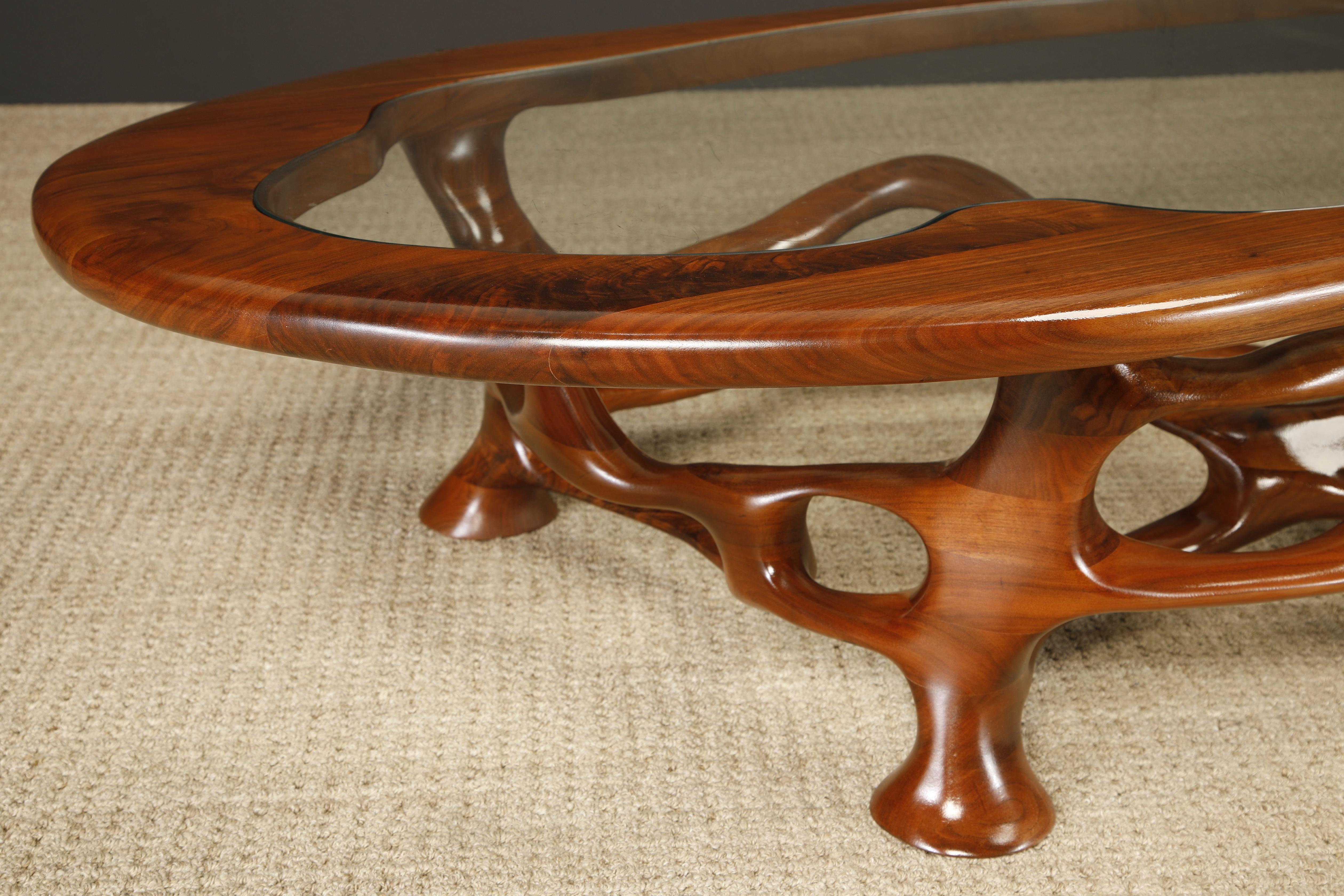 Tavolo da cocktail organico freeform California Craftsman di Craig Lauterbach, anni '1970 in vendita 4