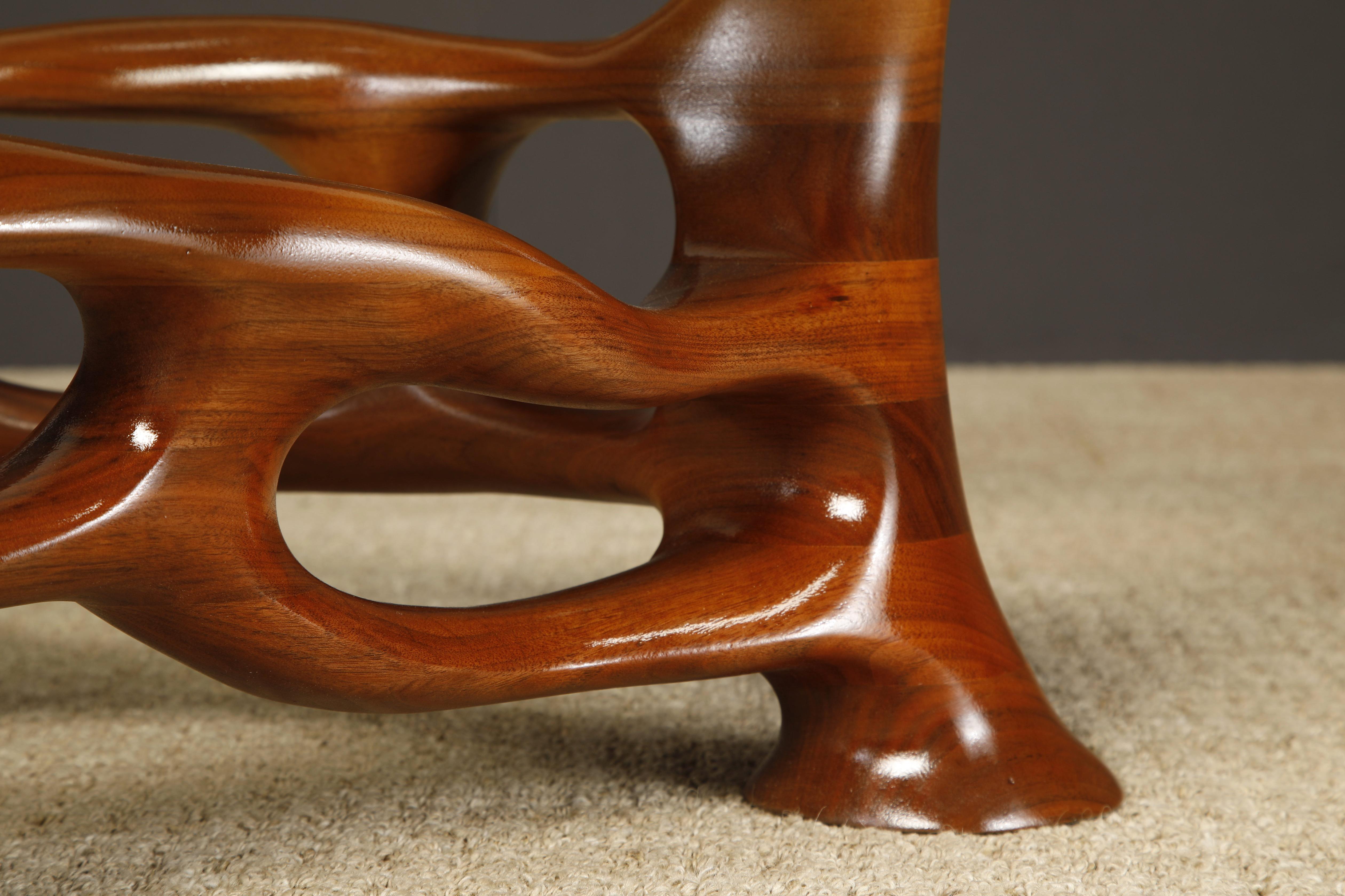 Tavolo da cocktail organico freeform California Craftsman di Craig Lauterbach, anni '1970 in vendita 5