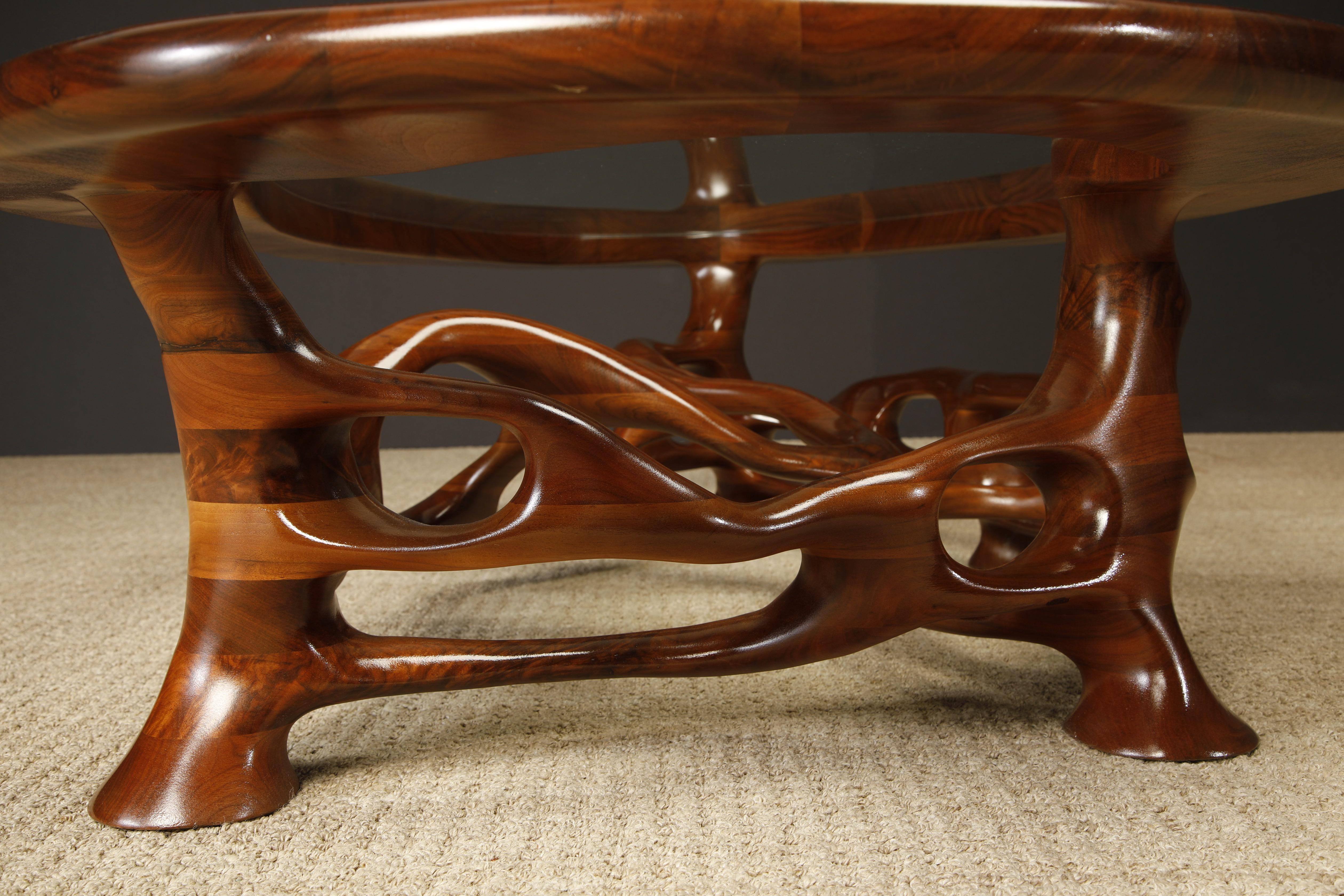 Tavolo da cocktail organico freeform California Craftsman di Craig Lauterbach, anni '1970 in vendita 6