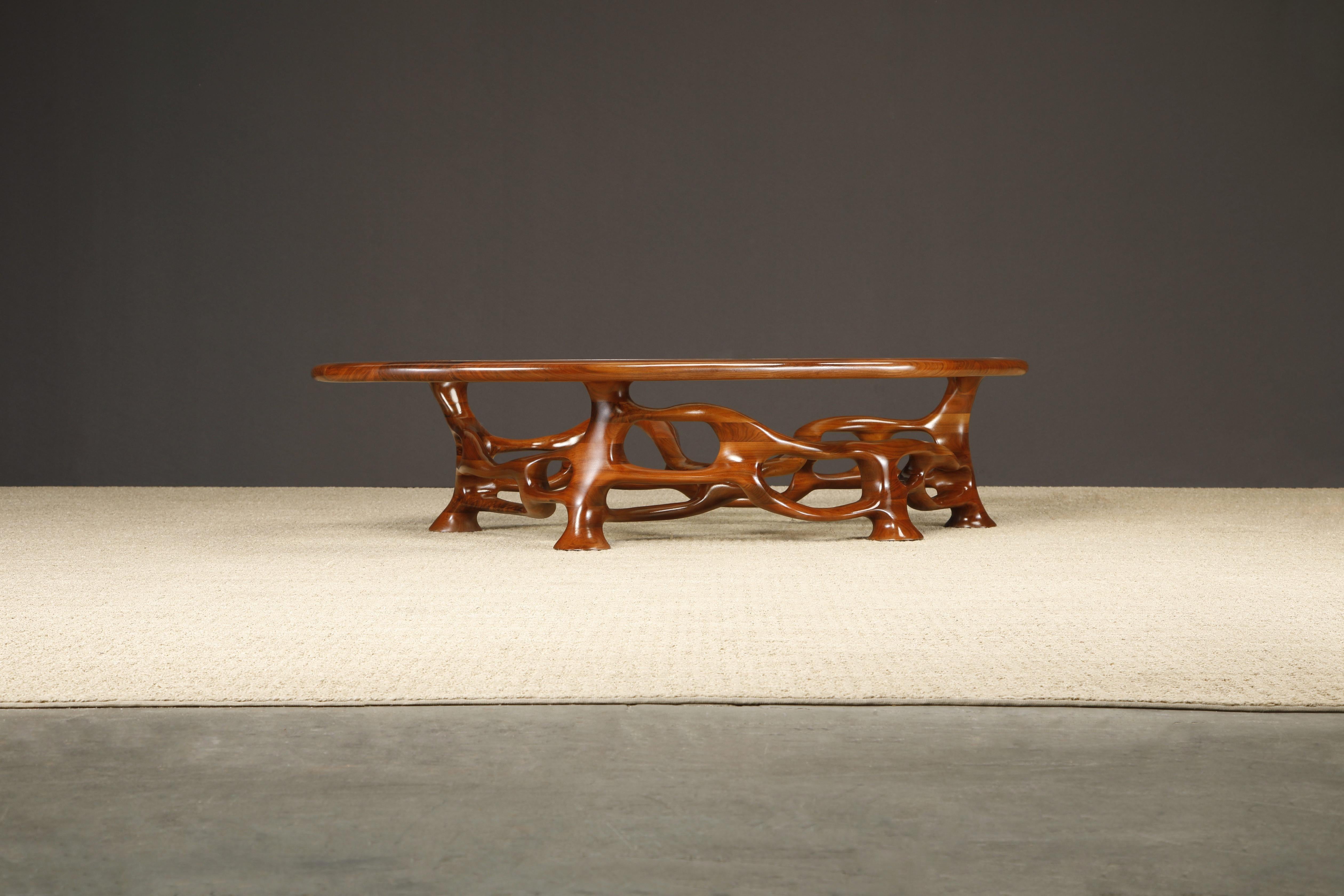 Tavolo da cocktail organico freeform California Craftsman di Craig Lauterbach, anni '1970 in vendita 9