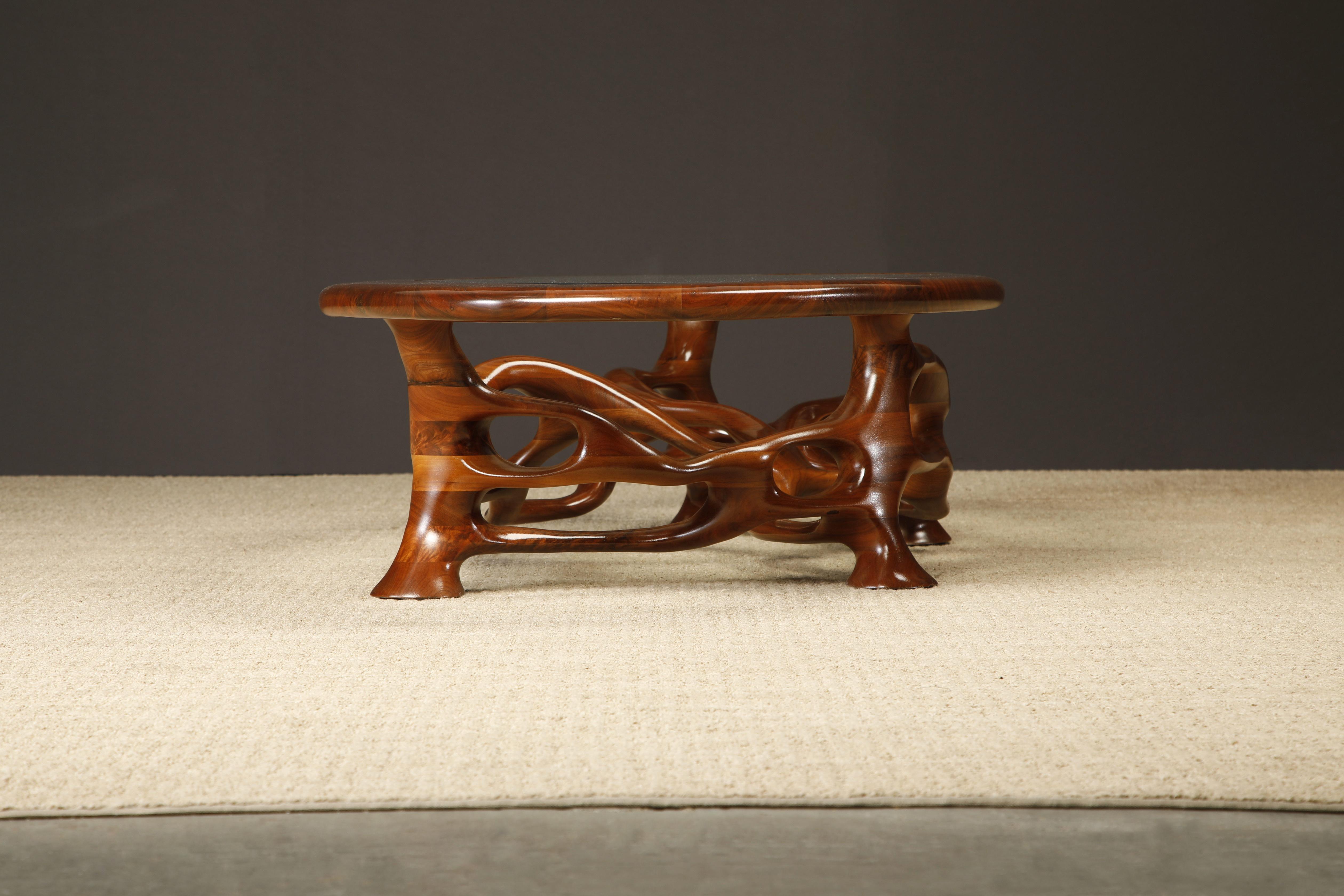 Tavolo da cocktail organico freeform California Craftsman di Craig Lauterbach, anni '1970 in vendita 12