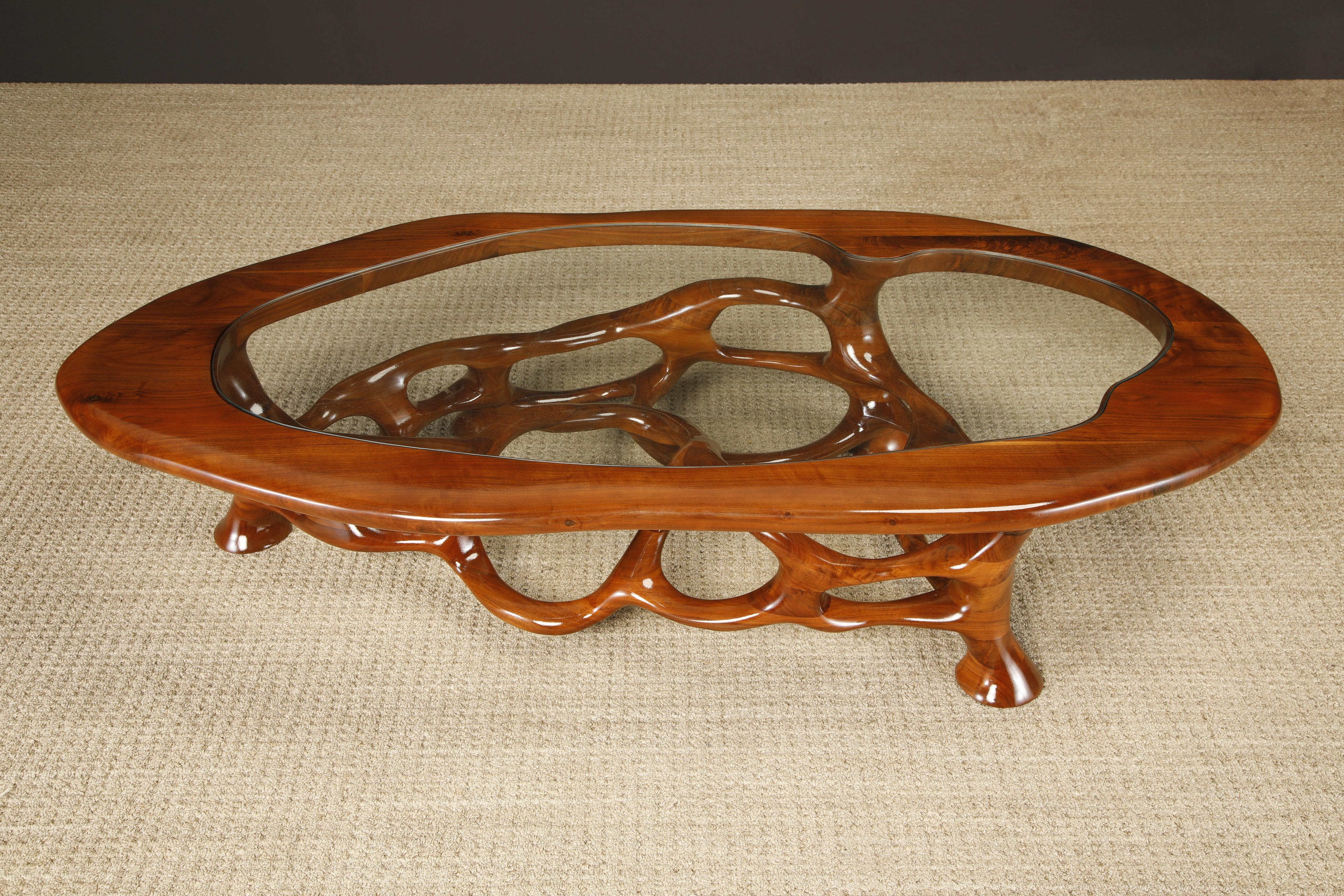 American Craftsman Tavolo da cocktail organico freeform California Craftsman di Craig Lauterbach, anni '1970 in vendita