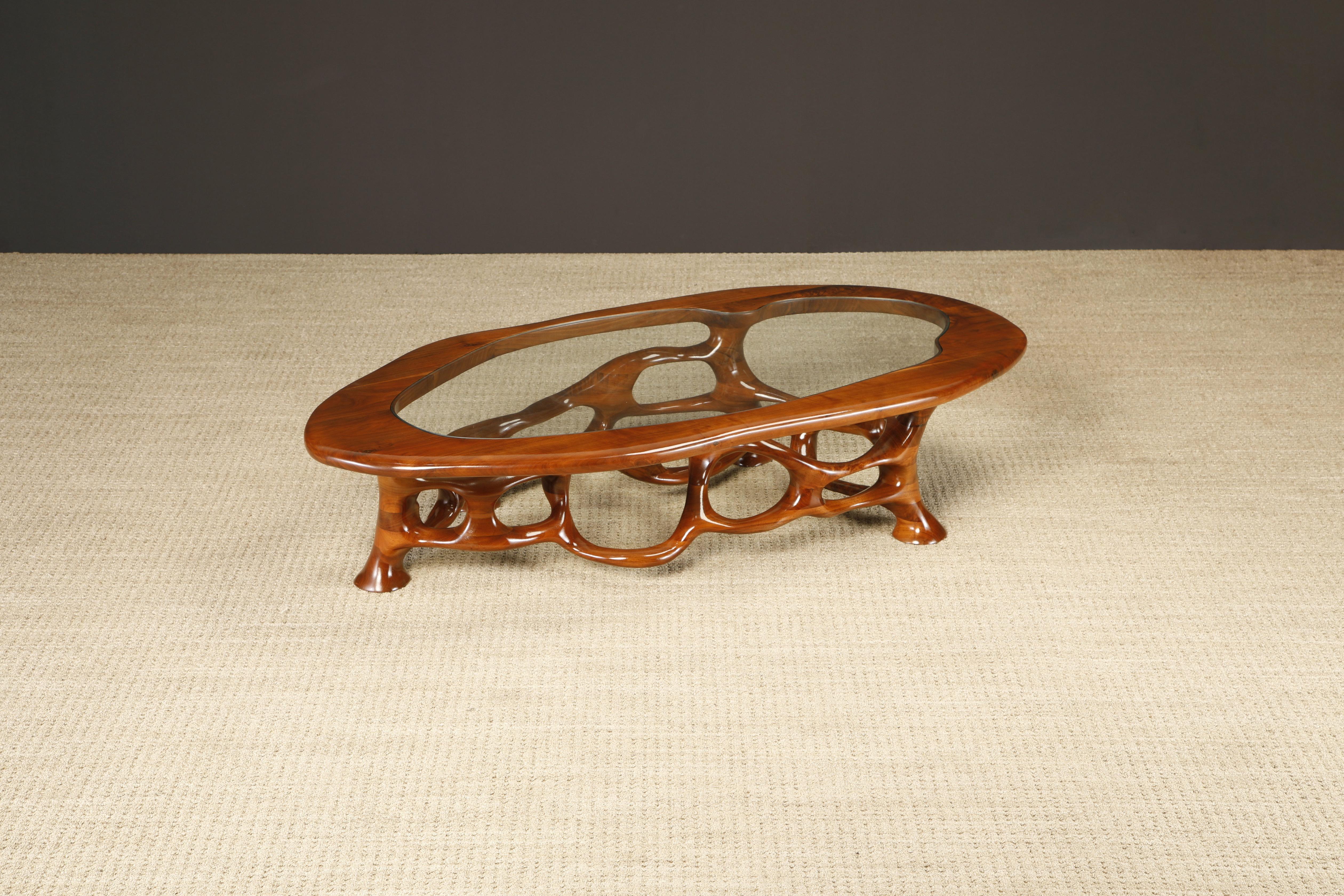 Fine XX secolo Tavolo da cocktail organico freeform California Craftsman di Craig Lauterbach, anni '1970 in vendita