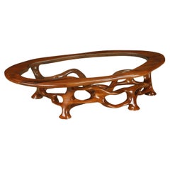 Table de cocktail artisanale californienne de forme libre par Craig Lauterbach, années 1970