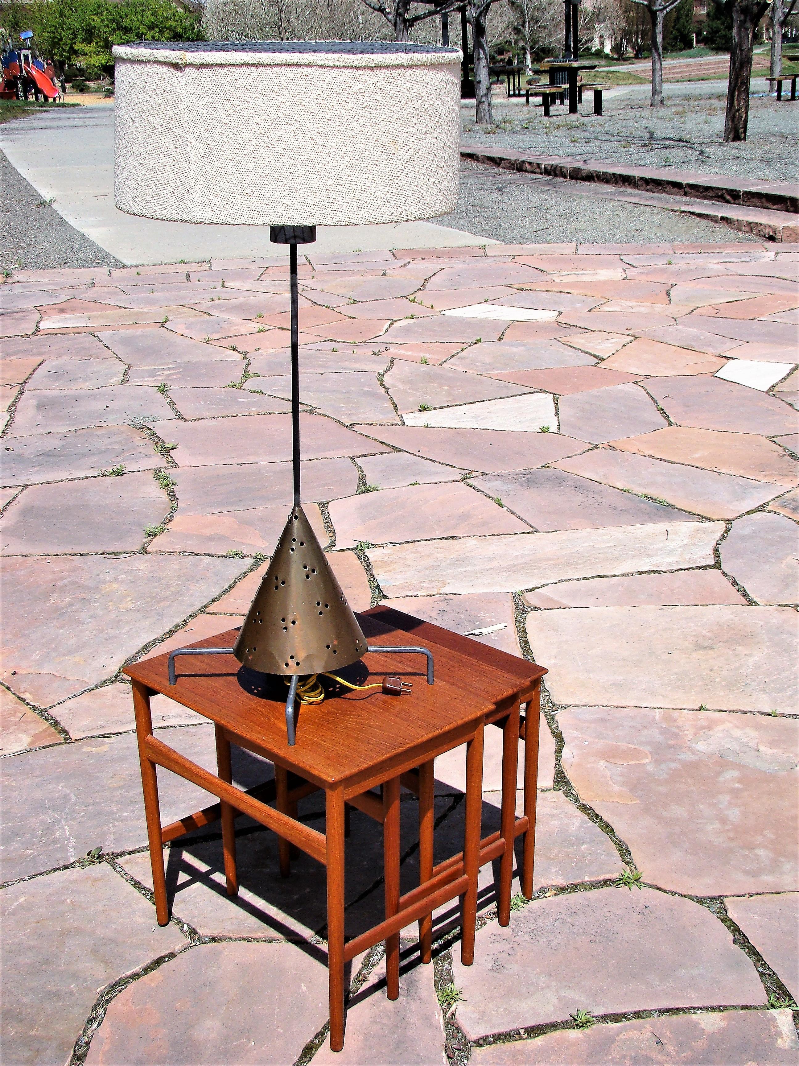 Hand-Crafted 1950's California Craftsman Style Studio Lamp For Sale