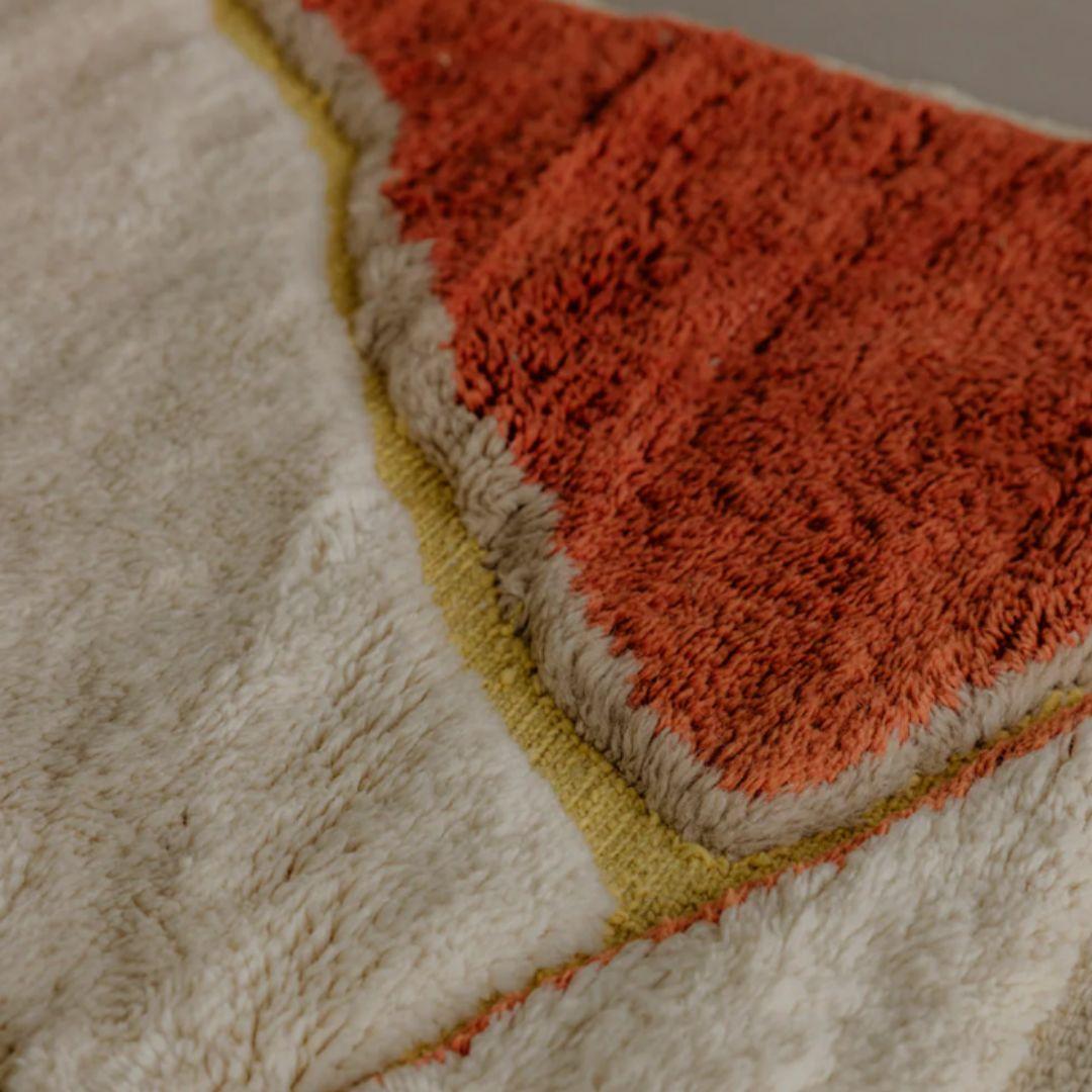 Moroccan CALIFORNIA Custom Berber Wool Rug Modern Handwoven Large Minimalist Contemporary For Sale