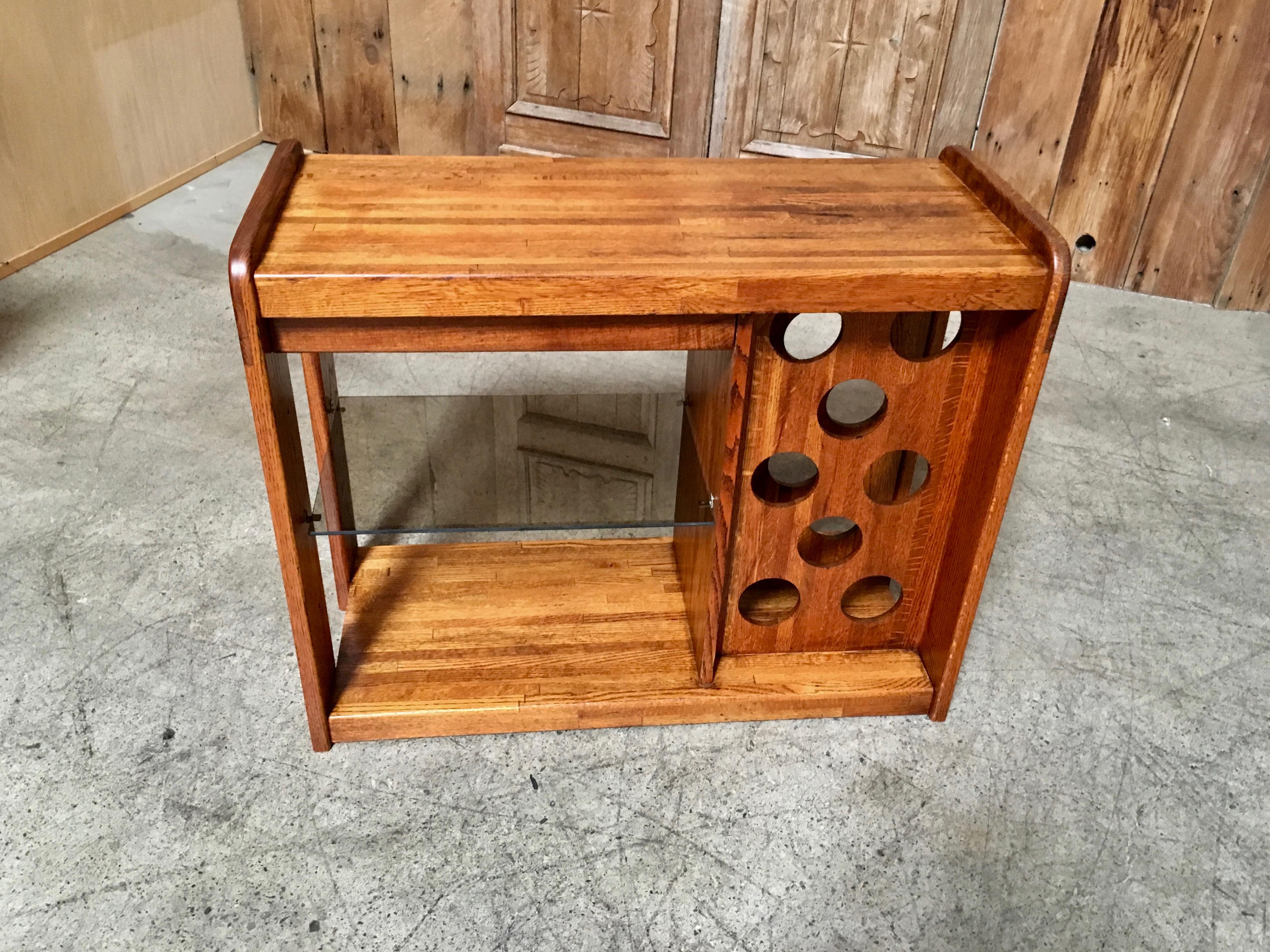 California Design 1970s Wine Table by Lou Hodges 2