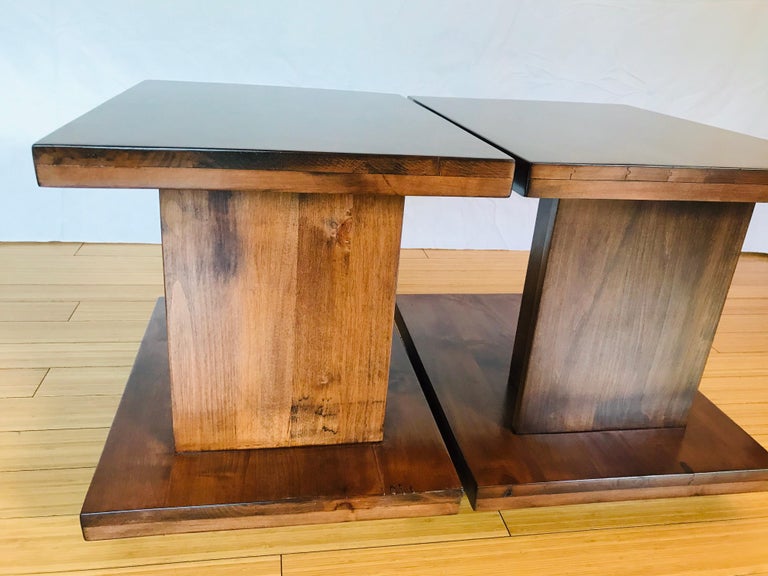 Van Keppel Green Architectural End Tables at 1stDibs
