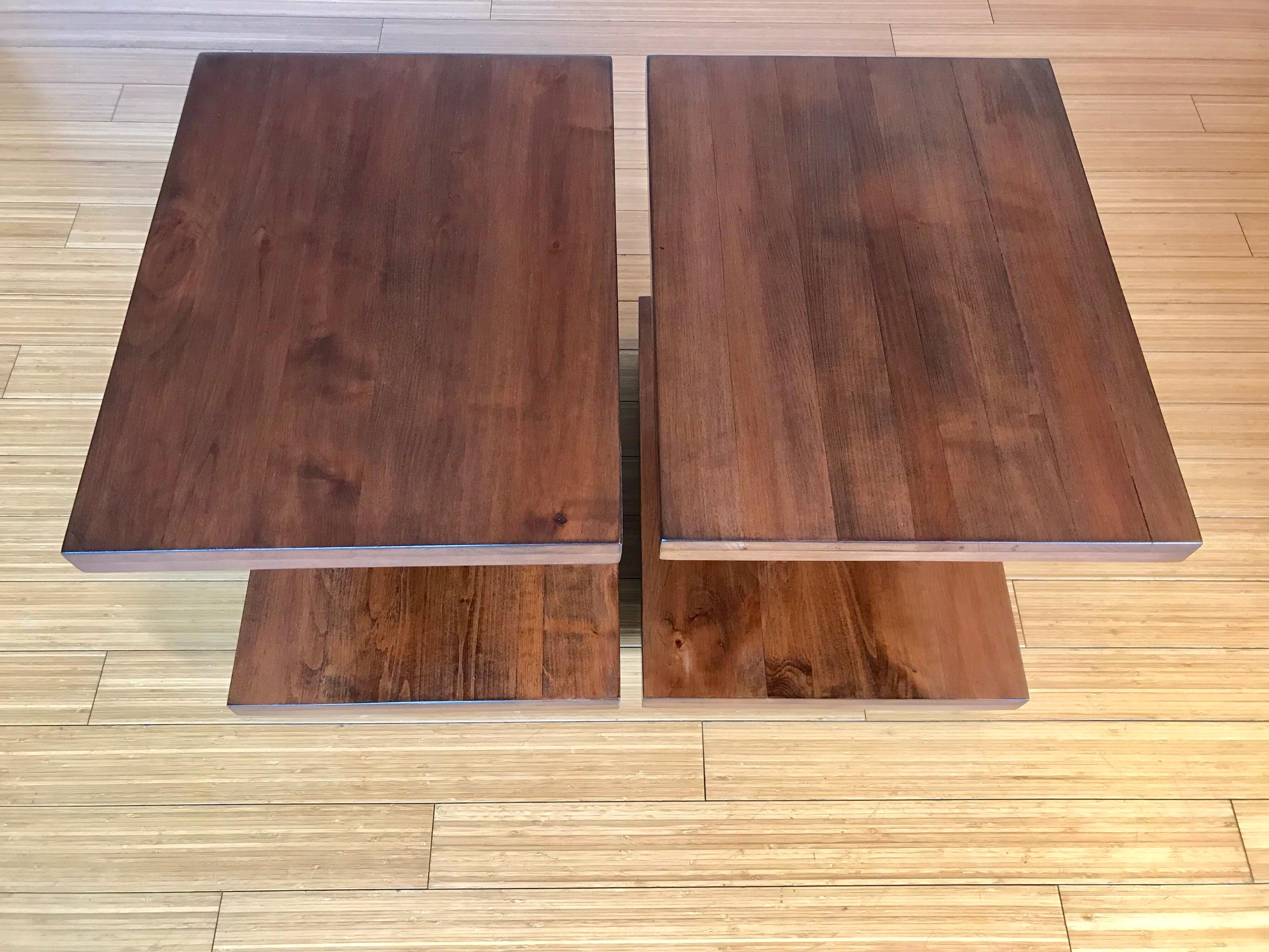 Mid-Century Modern Van Keppel Green Architectural End Tables
