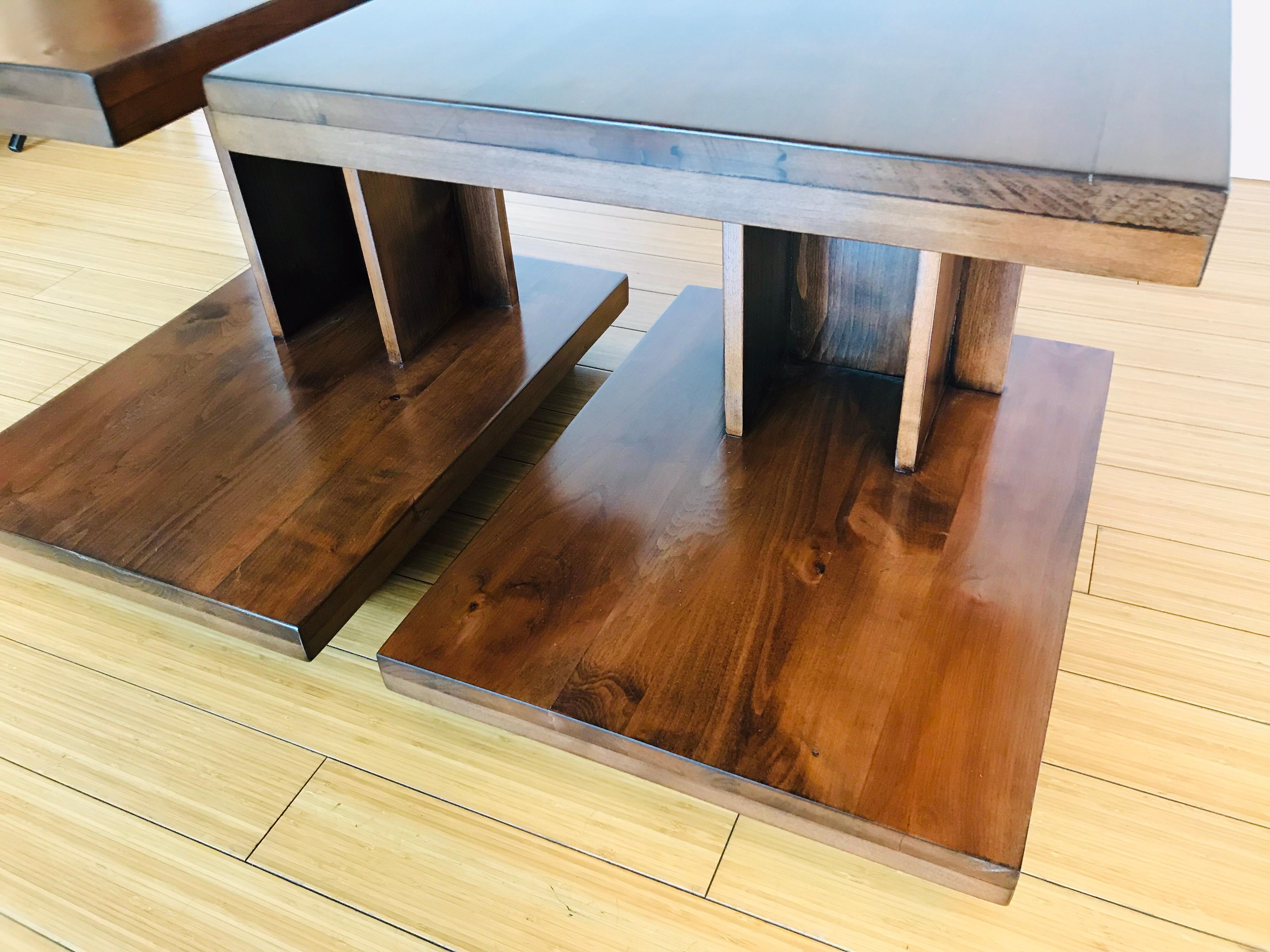 Van Keppel Green Architectural End Tables In Good Condition In Los Angeles, CA