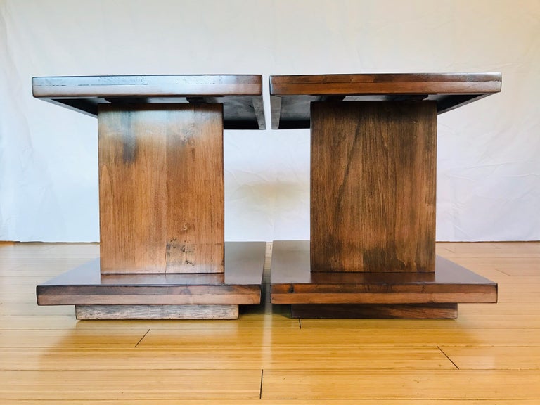 Van Keppel Green Architectural End Tables at 1stDibs