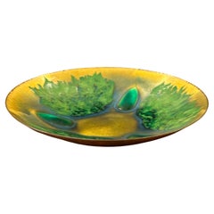 Bol en émail sur cuivre au design californien d'Edward Star pour Gumps