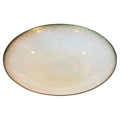 California Design Enamel on Copper Small Dish by Leon Statham