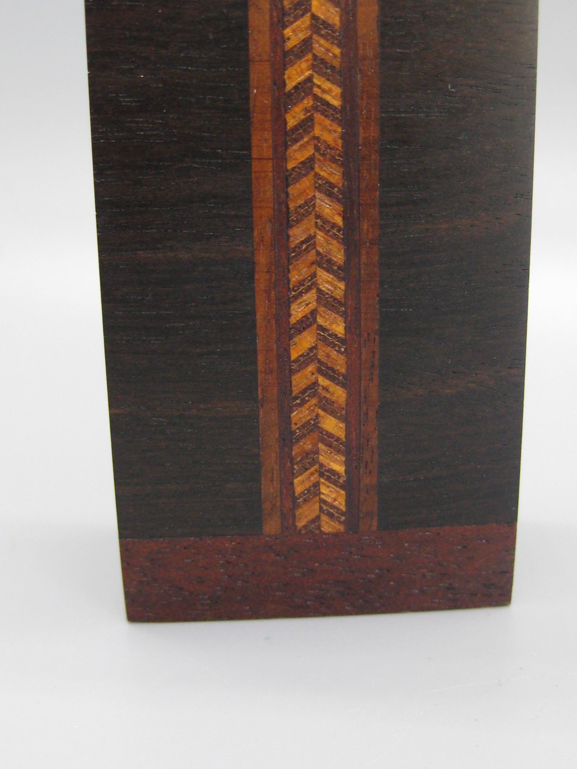 American California Design Stephen Paulsen Cocobolo Rosewood Perfume Bottle Stash Box For Sale