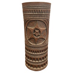 Seltene Vase aus Steingut im kalifornischen Design des Brutalismus von Wayne Chapman