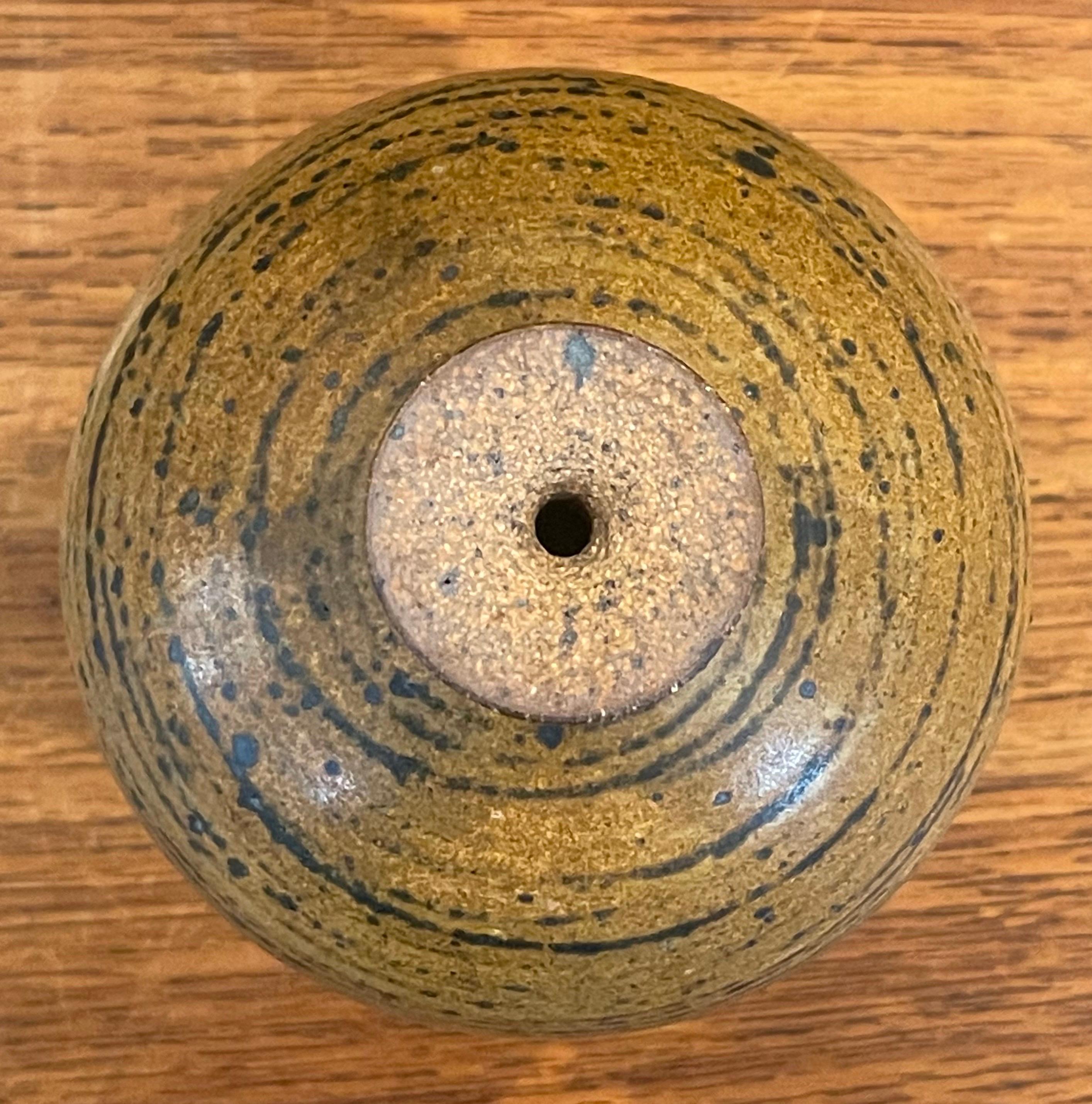 California Design Stoneware Weed Pot / Vase by Wayne Chapman For Sale 2