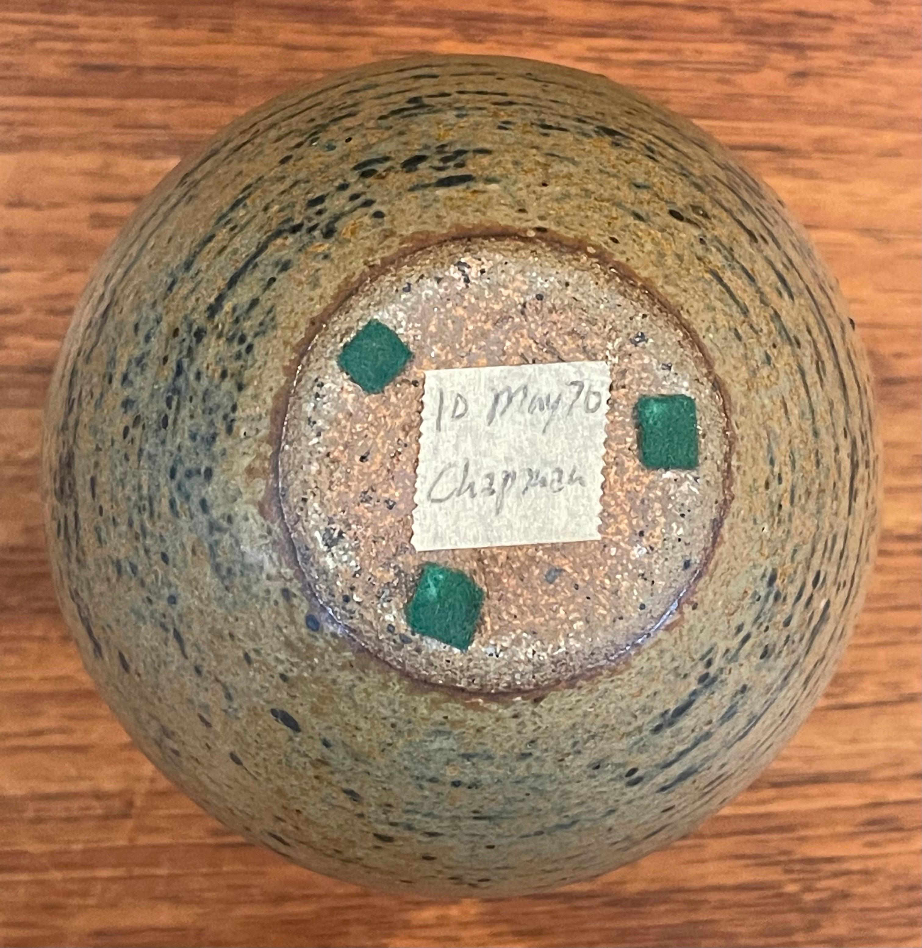 California Design Stoneware Weed Pot / Vase by Wayne Chapman For Sale 3