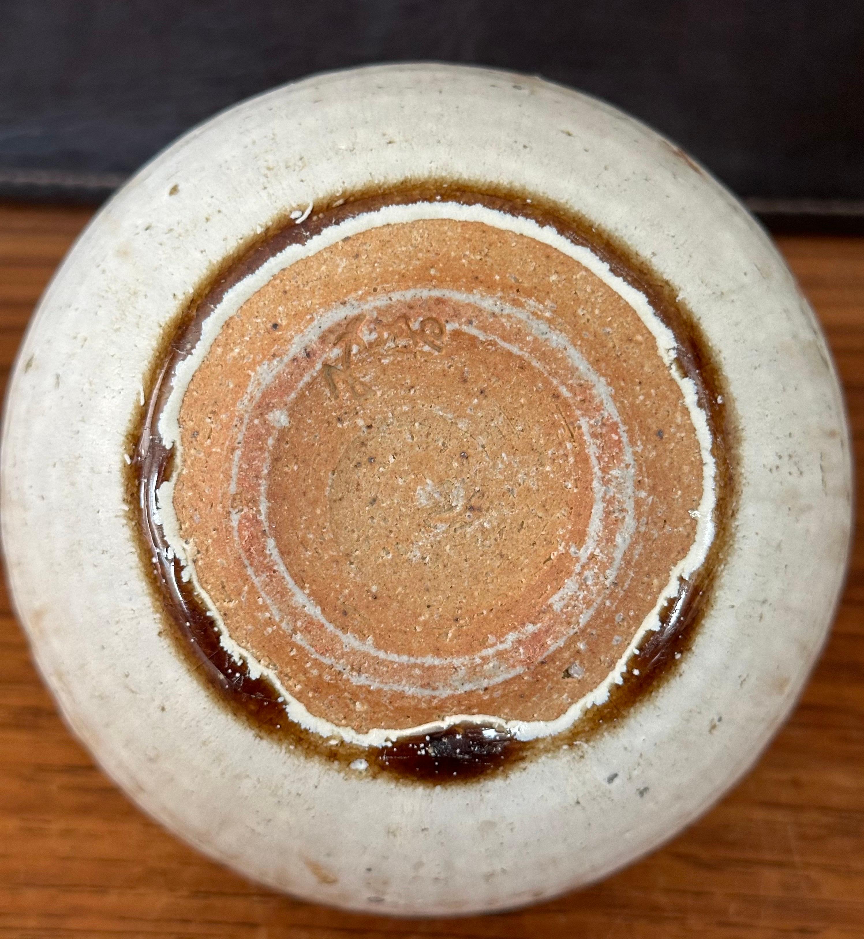 California Design Studio Stoneware Weed Pot / Vase In Good Condition In San Diego, CA