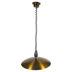 California Designer Robert Bulmore Brass w/ Counterweight Pendant