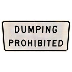 California 'Dumping Prohibited' Highway Sign