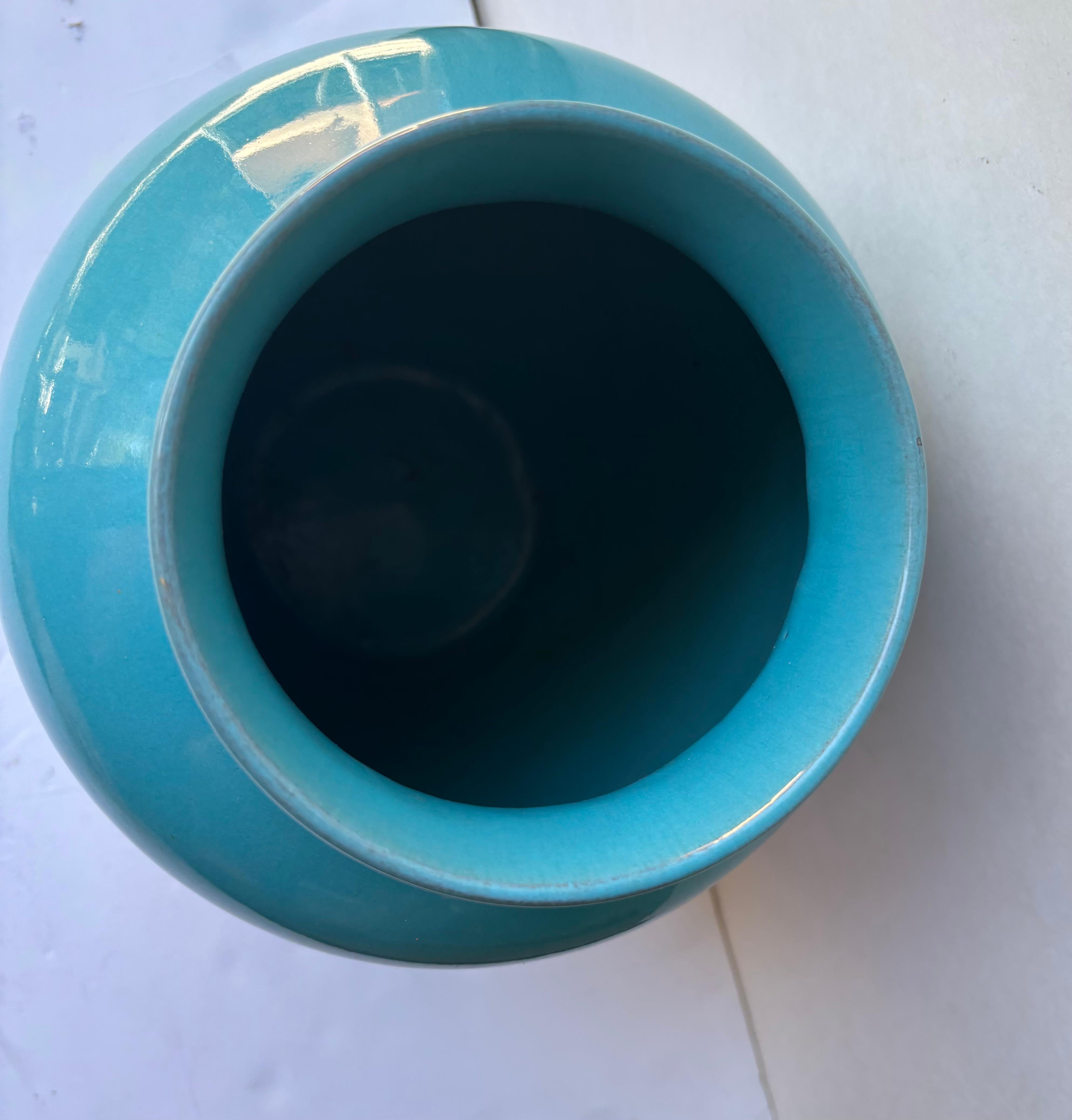 Nice and large vase by the well known California maker , California Faience. 