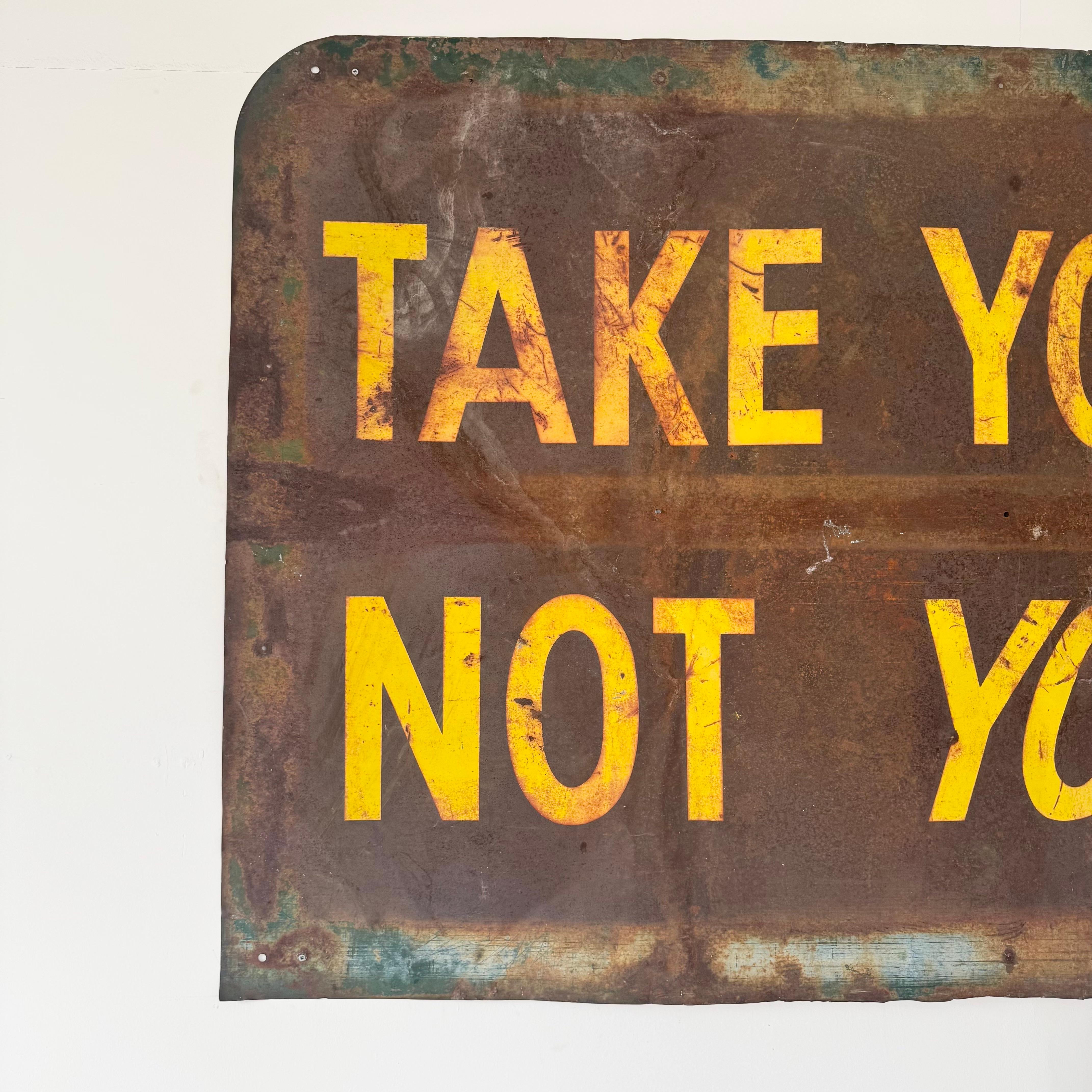 California Highway Sign, 1940s USA In Good Condition In Los Angeles, CA