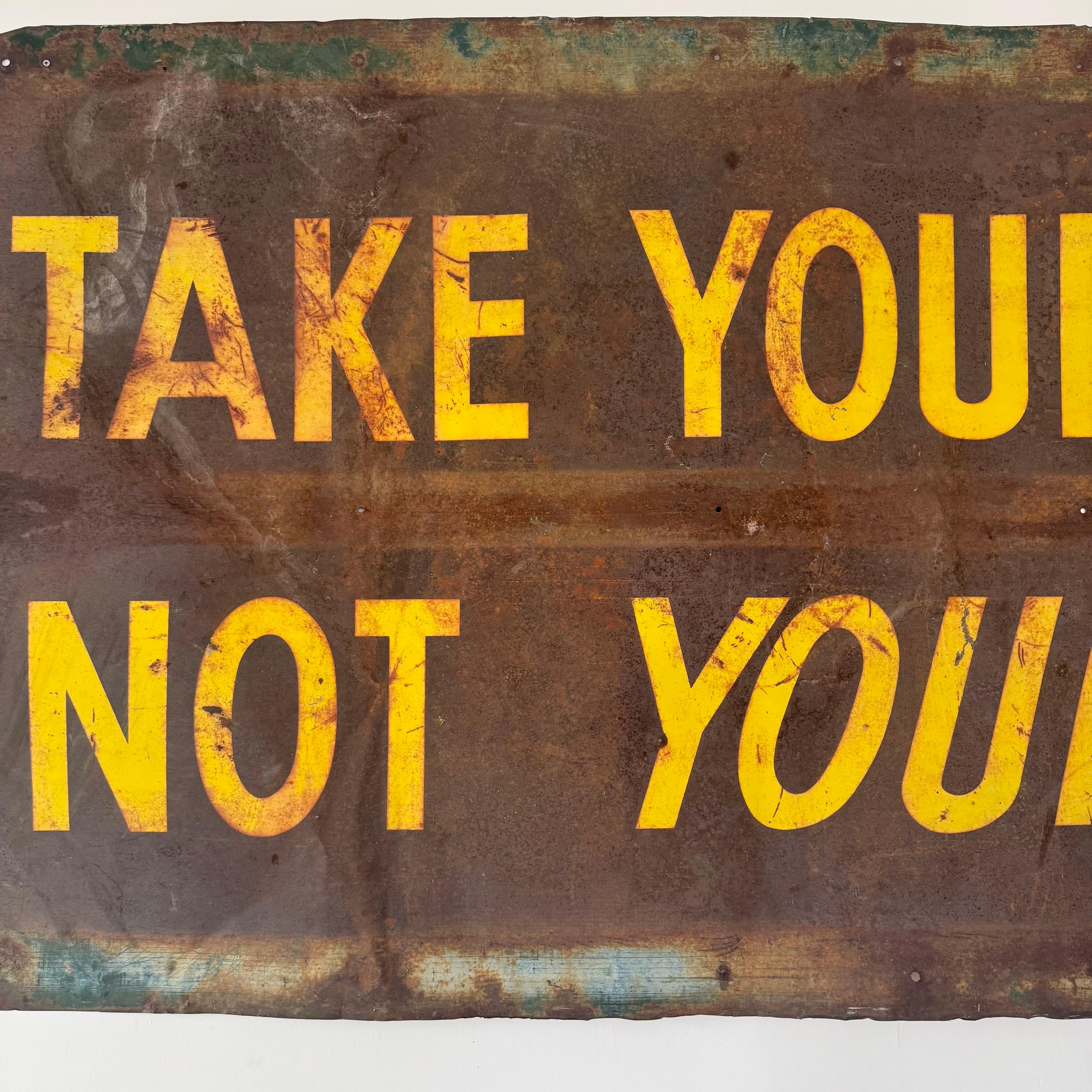 Mid-20th Century California Highway Sign, 1940s USA