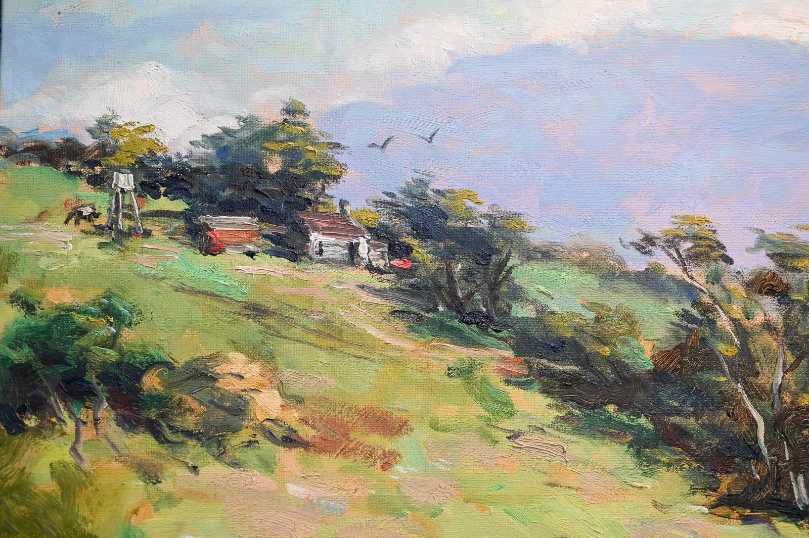 California Impressionist Oil Painting by Frederick Milton Rash, (1919-1998) In Good Condition In Costa Mesa, CA