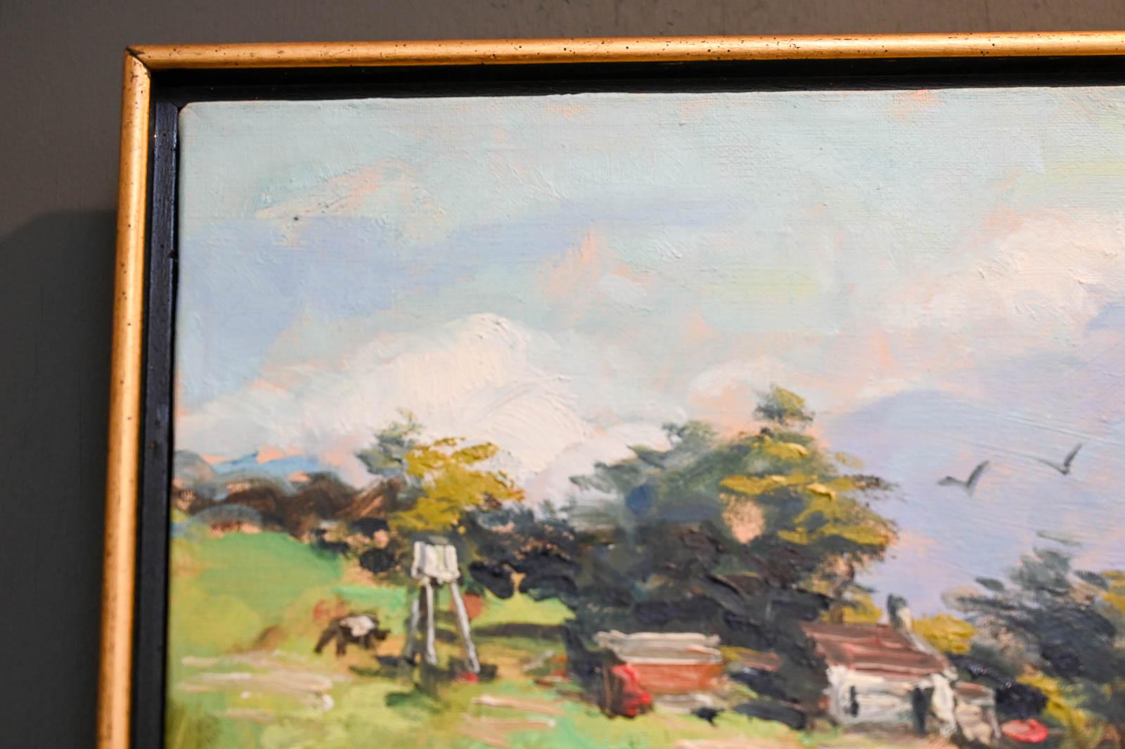 Canvas California Impressionist Oil Painting by Frederick Milton Rash, (1919-1998)