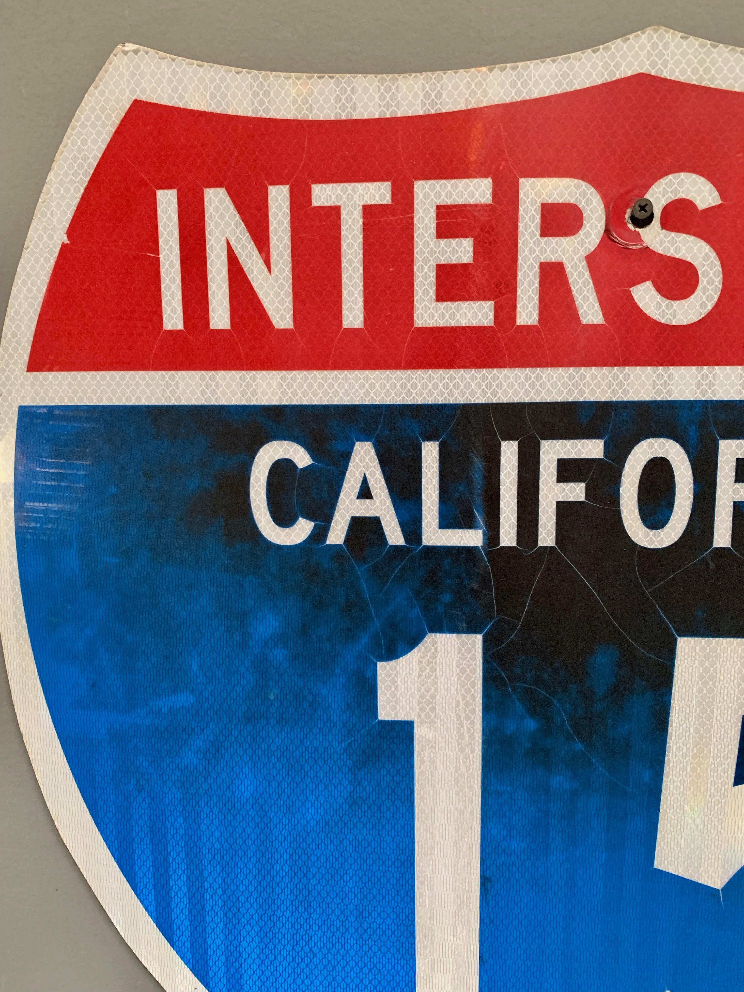 Kalifornien, Interstate 15, Straßenschild (Ende des 20. Jahrhunderts) im Angebot