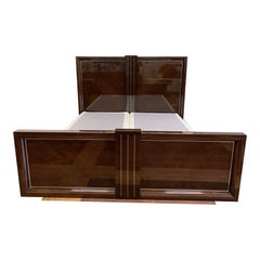 California King Giorgio Monte Carlo Collection Curly Sycamore & Chrome Finish