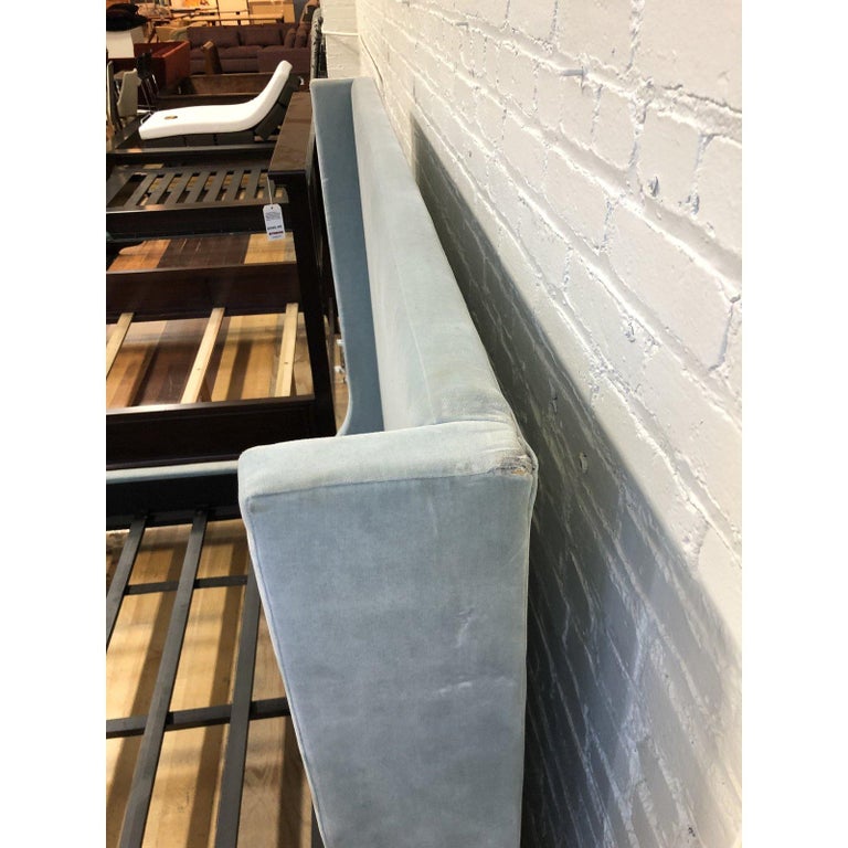 California King Restoration Hardware Grayson Fabric Bed with Footboard For Sale at 1stDibs