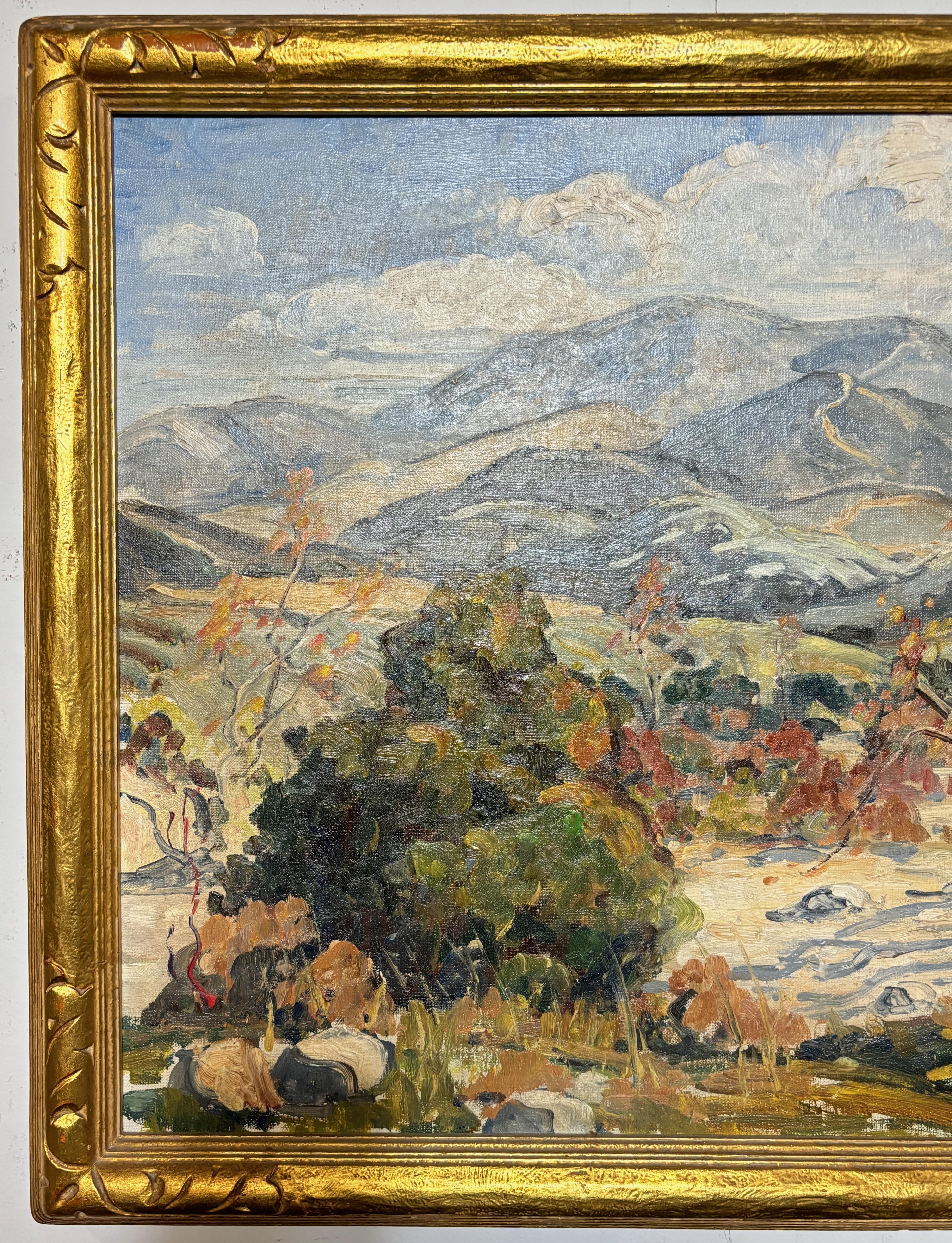 20ième siècle Peinture de paysage en plein air de Californie par Esther Smee, années 1930-1940 en vente