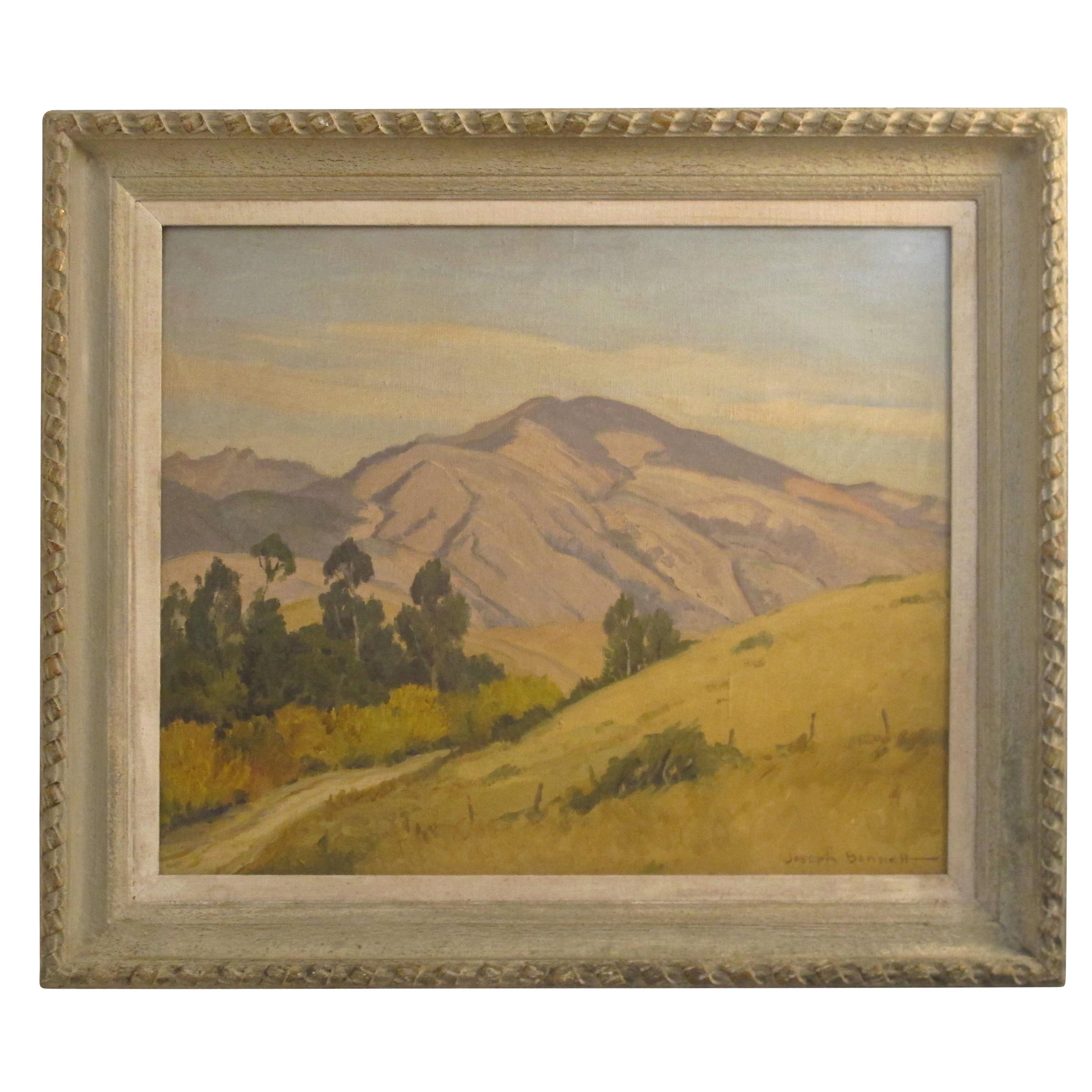 Peinture à l'huile - Paysage californien de Joseph Bennett en vente
