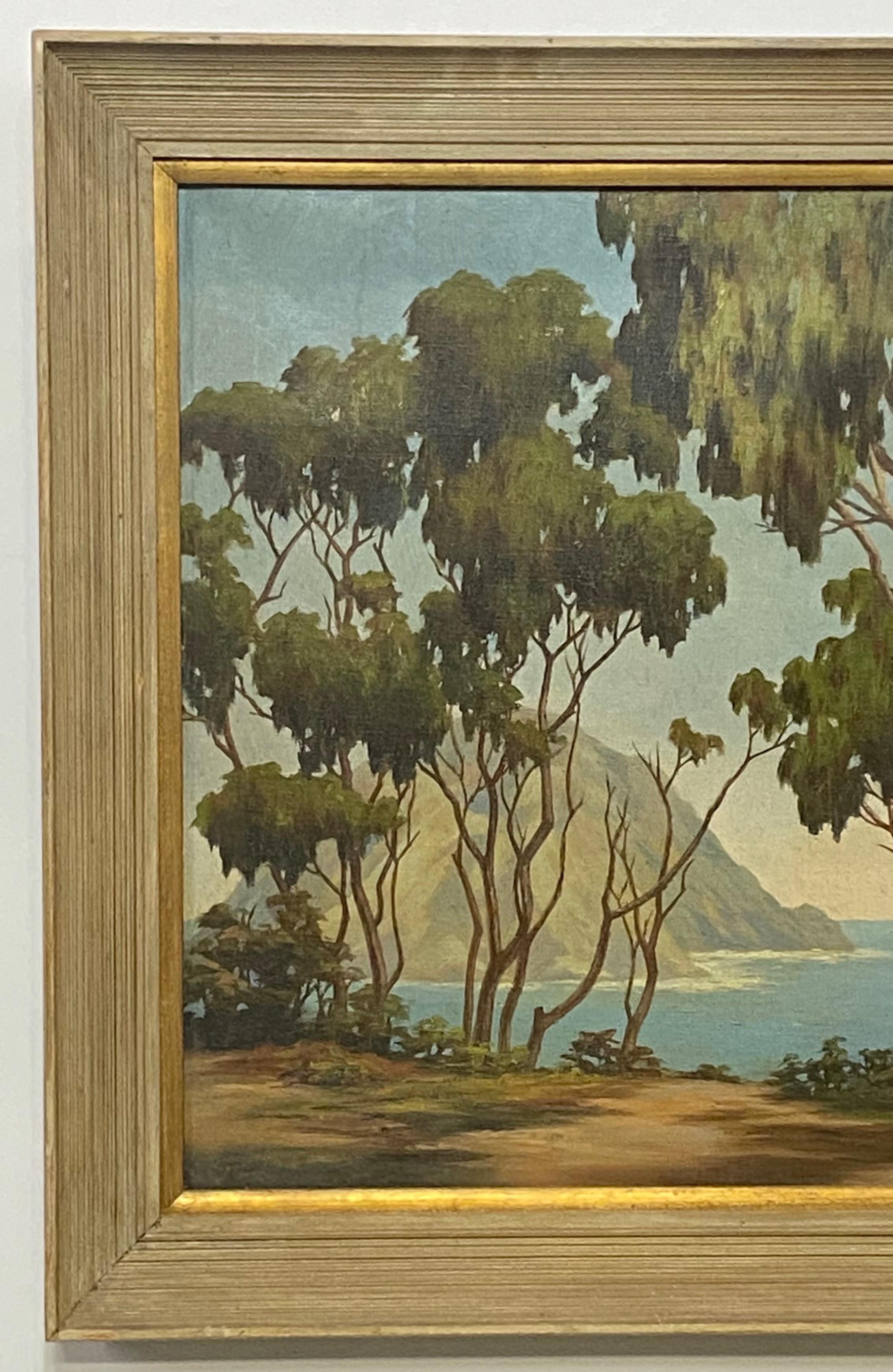 American California Landscape Painting of Morro Bay by Earl Graham Douglas