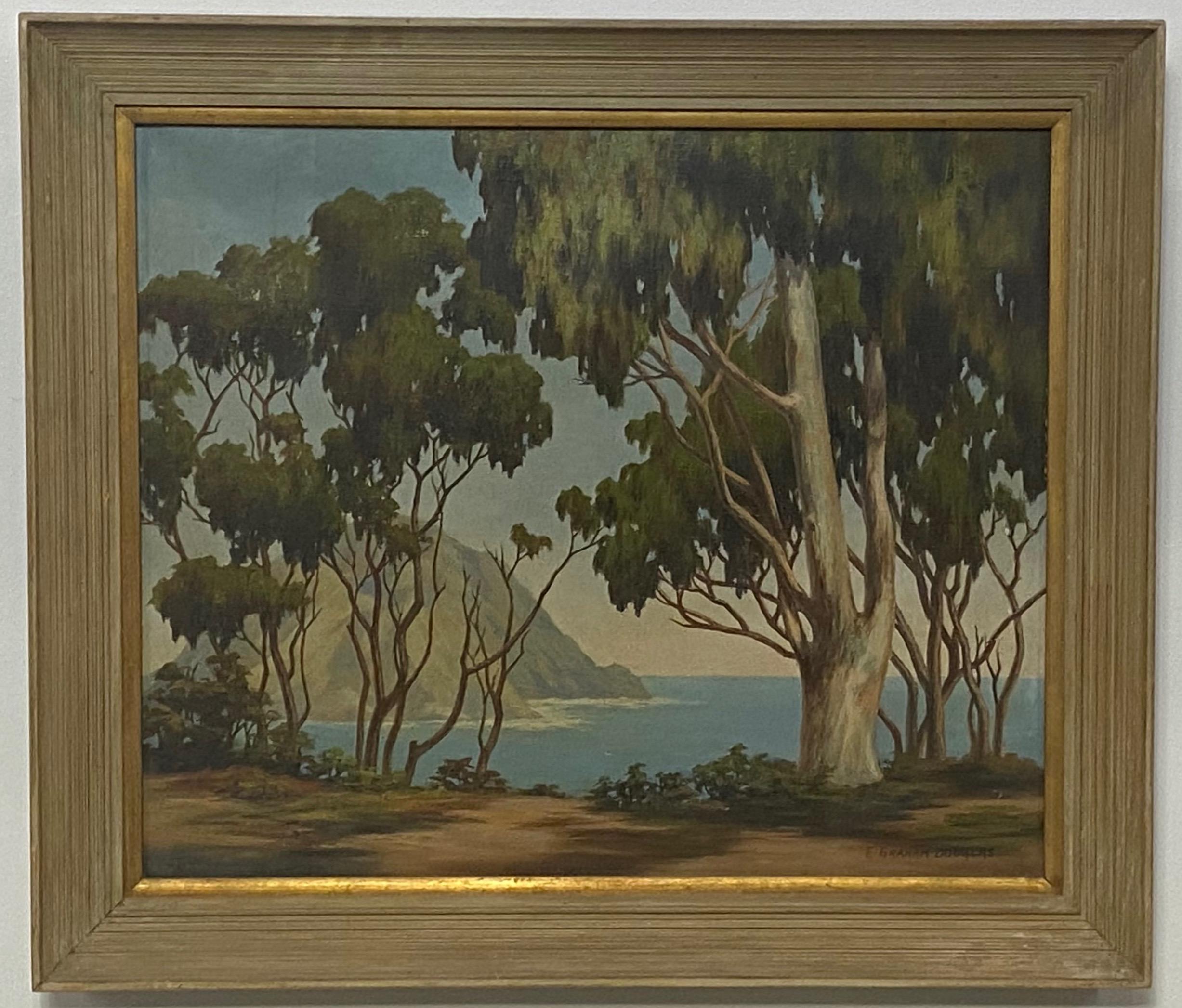 California Landscape Painting of Morro Bay by Earl Graham Douglas In Good Condition In San Francisco, CA