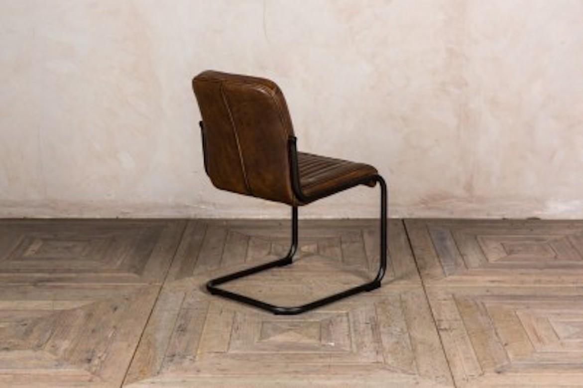 California Leather Look Dining Chairs, 20th Century For Sale 2