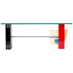 California-Made Postmodern Console or Sofa Table