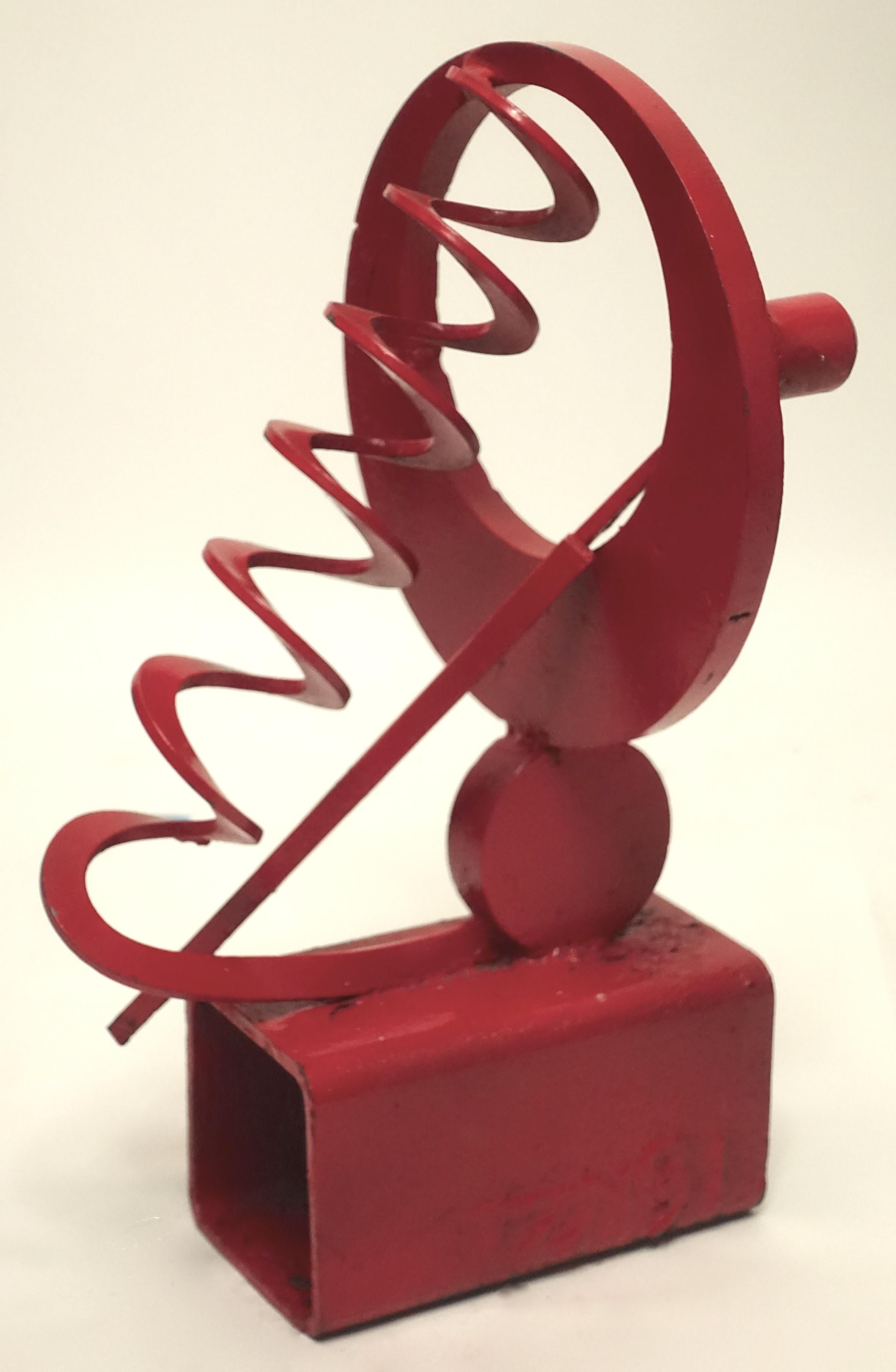 California Mid-Century Modern Abstract Iron Sculpture In Good Condition In San Francisco, CA