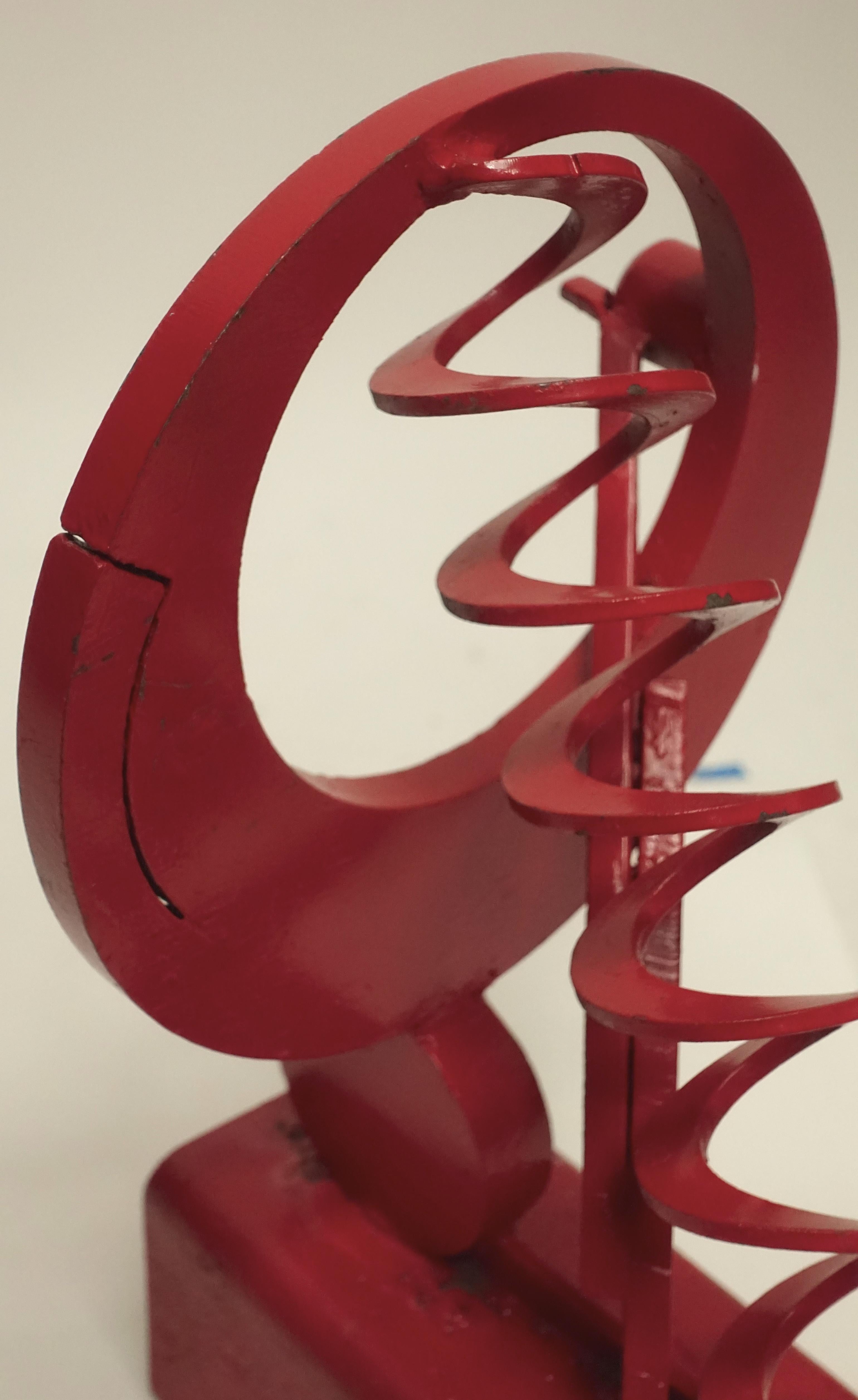 Paint California Mid-Century Modern Abstract Iron Sculpture
