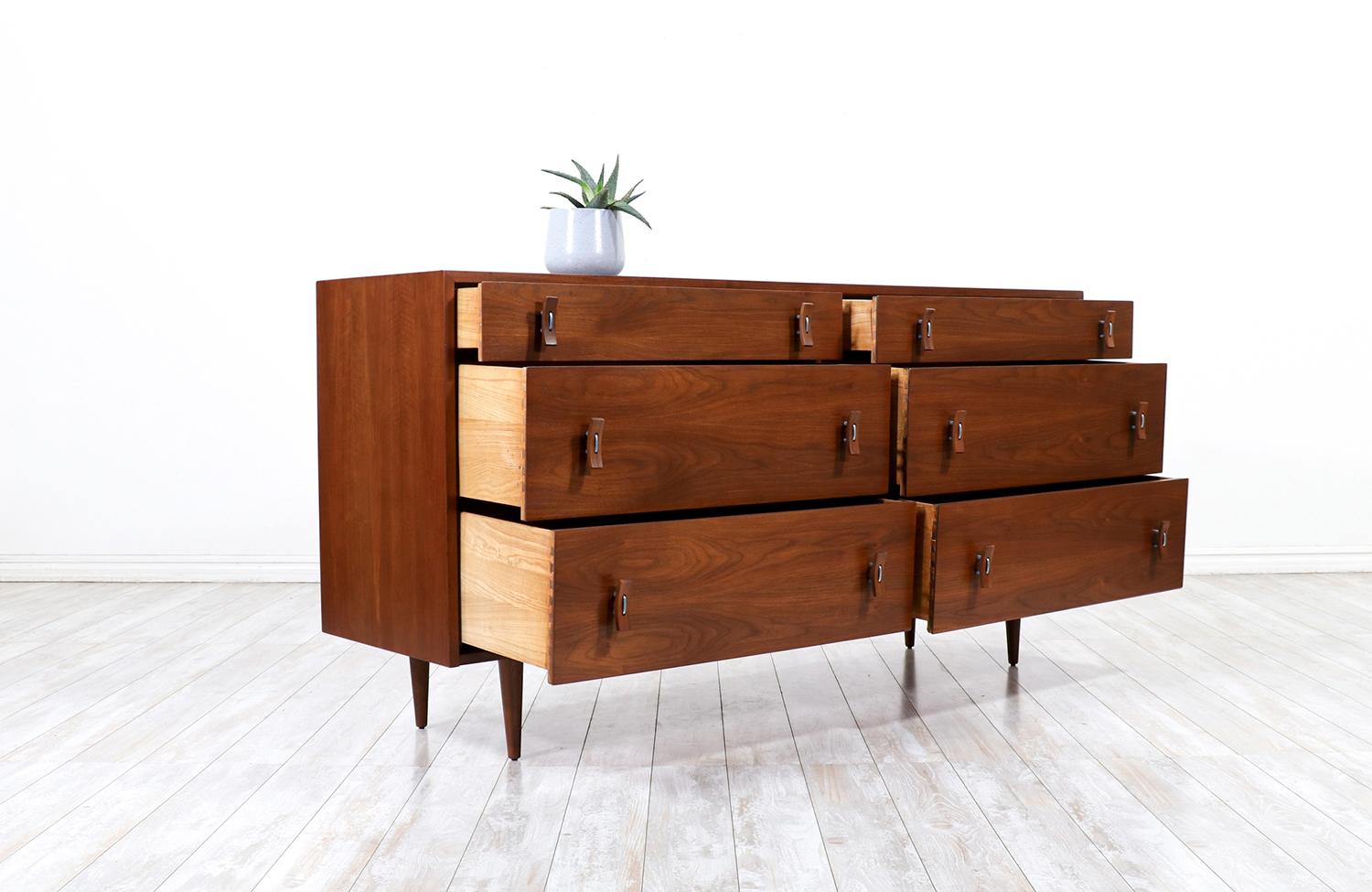 American California Modern 6-Drawer Dresser by Stanley Young